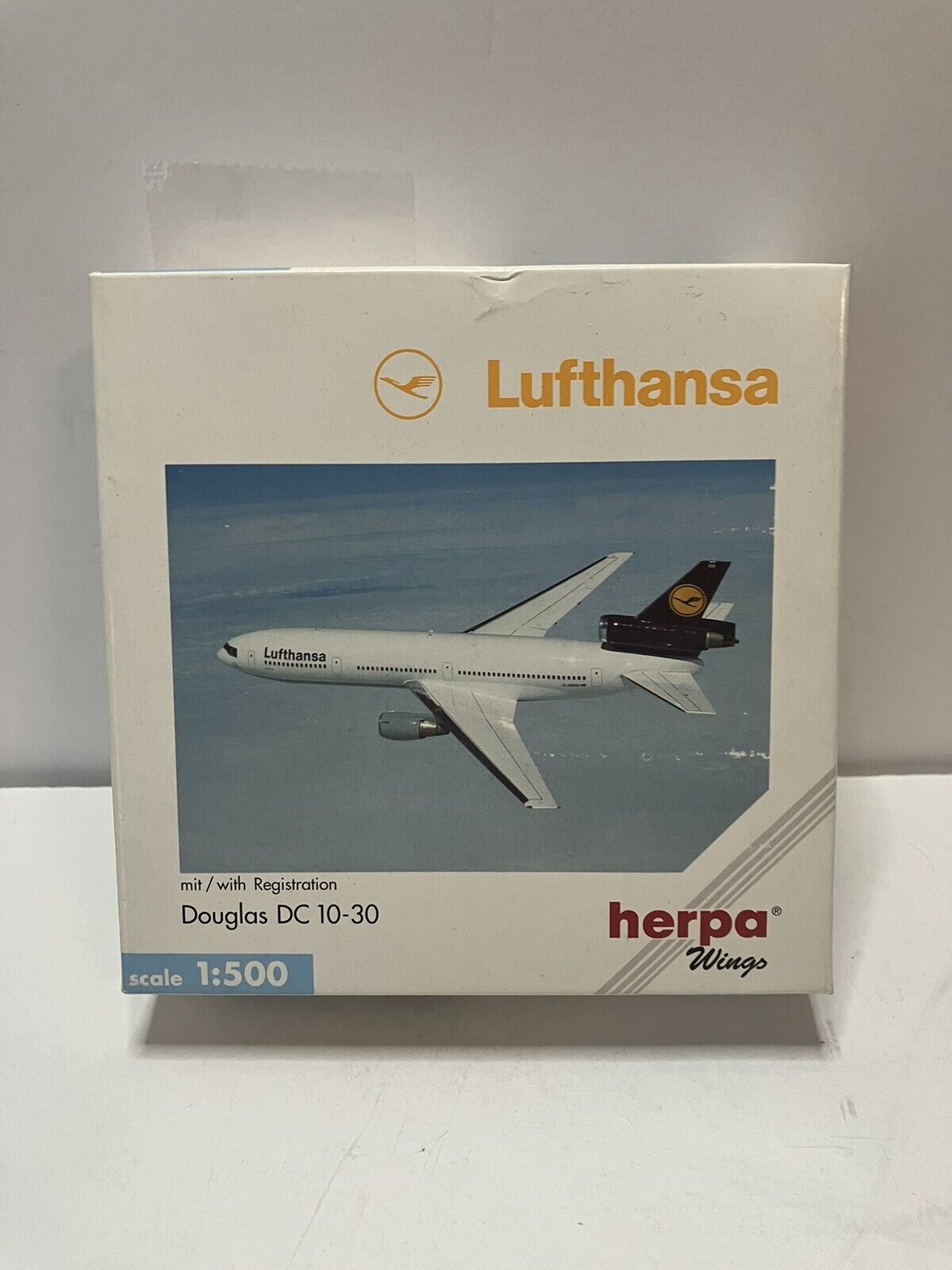 Herpa Wings 1:500 Lufthansa McDonnell Douglas DC 10-30 Diecast Model 516204