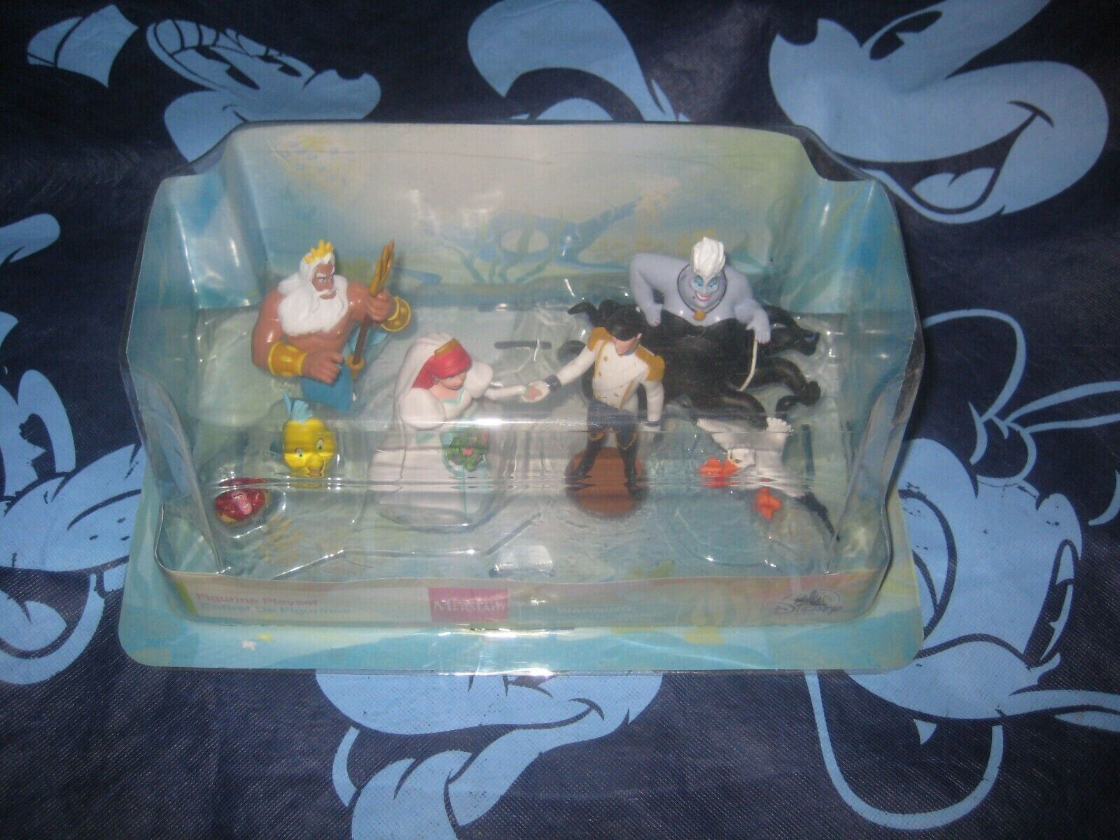 Disney The Little Mermaid Ariel Wedding Figure Figurine Play Set Cake Topper Lot