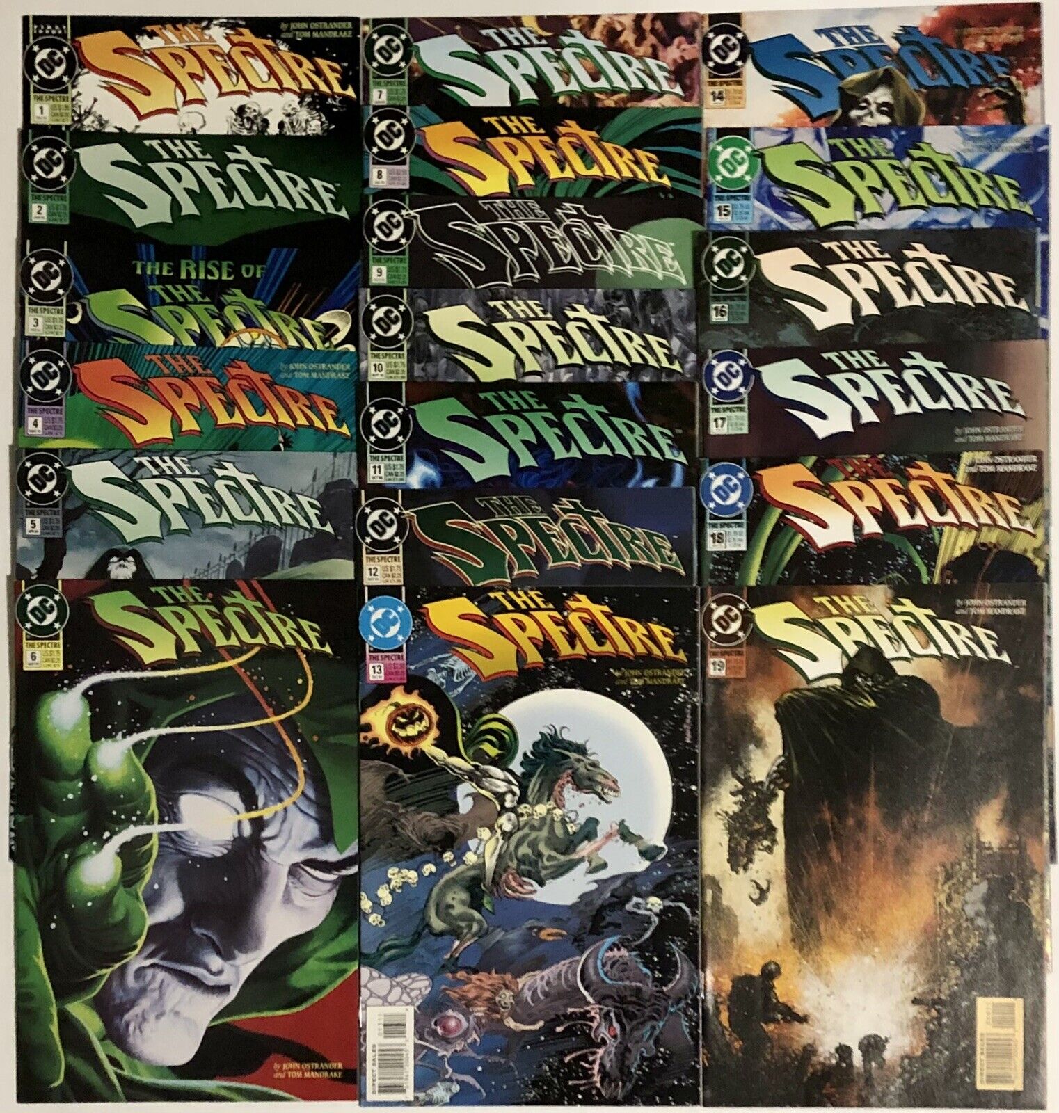 The Spectre (1992 3rd Series) #1-#19 Full Run DC Comics 19 Issue Lot VF/NM