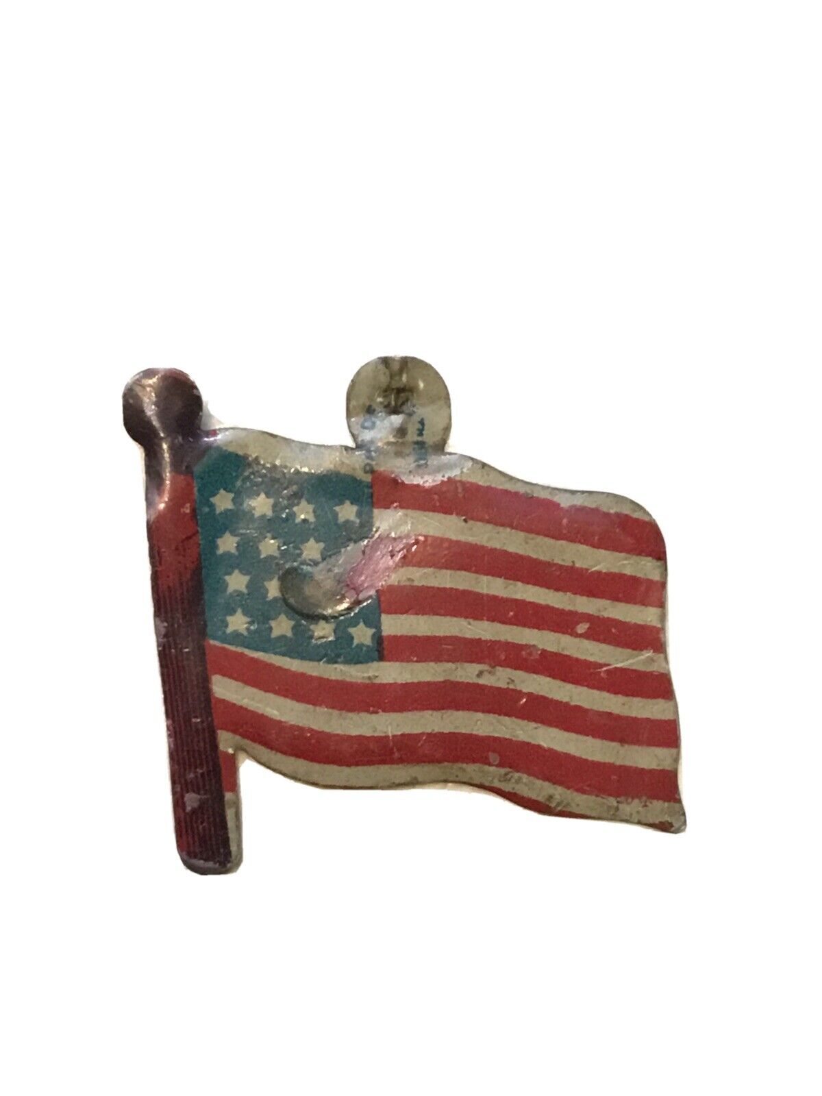RARE early 1900’s  US FLAG  Metal badge PAT DATE 1900’s