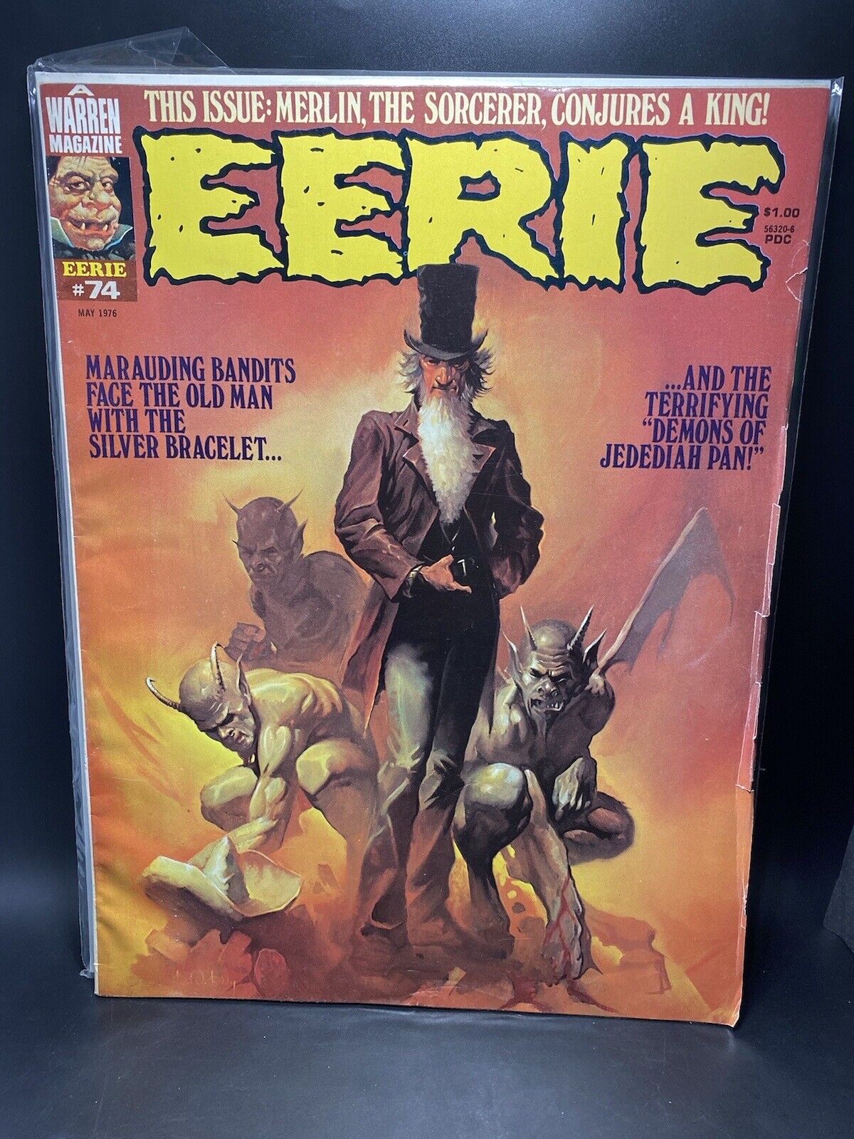 Eerie #74 May 1976 Warren Horror Magazine Ken Kelly Cover