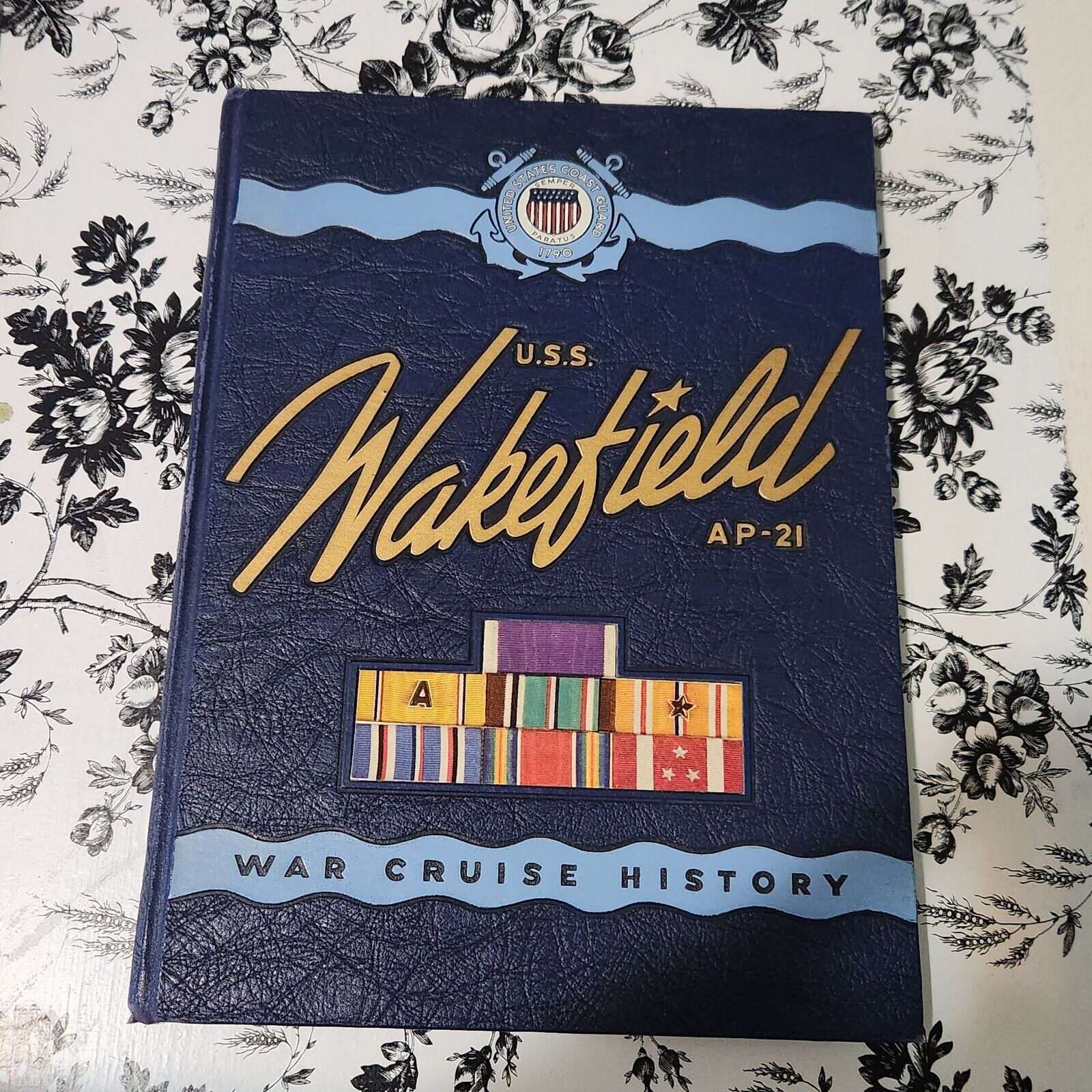 USS Wakefield AP-21 1941-1946 WWII War Cruise History Book With Added Photos 