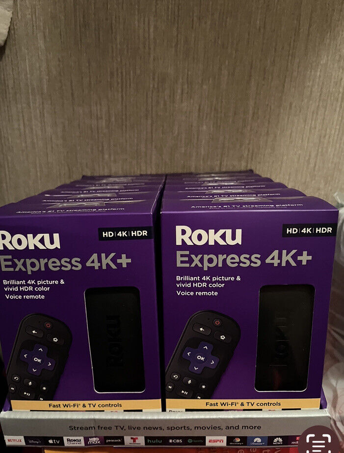 Roku Express 4K + Plus 3941R2 Streaming Voice Remote HD 4K HDR Factory Sealed