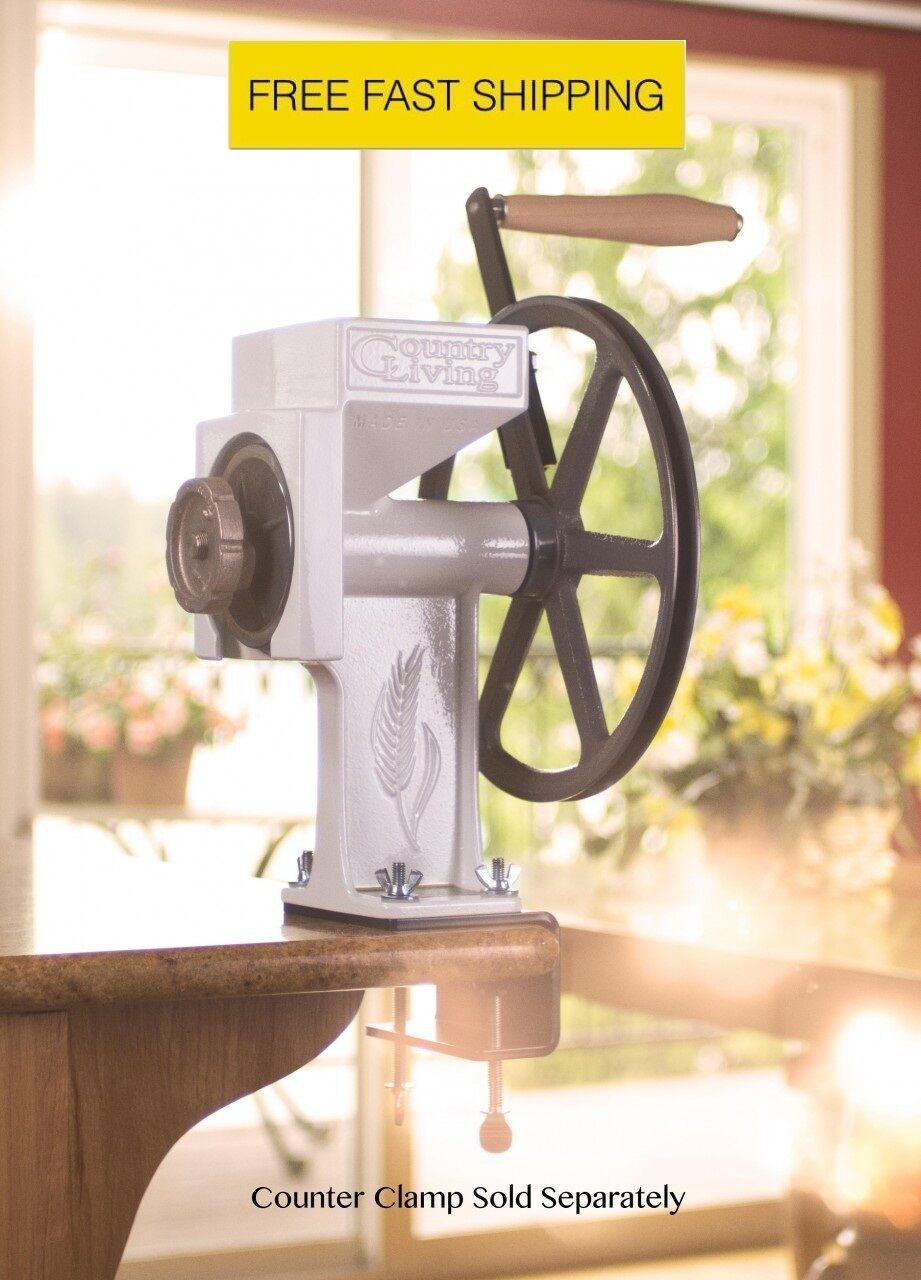 Country Living Grain Mill Grinder w Lifetime Warranty,  Authorized