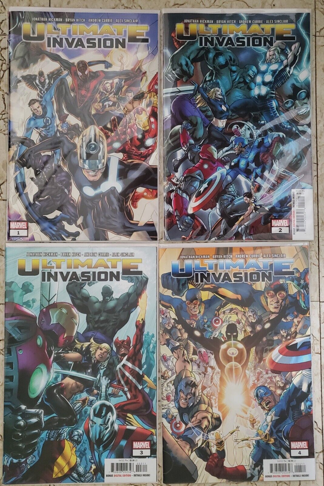 Ultimate Invasion #1-4 Complete Lot Set Jonathan Hickman Marvel 2023  NM