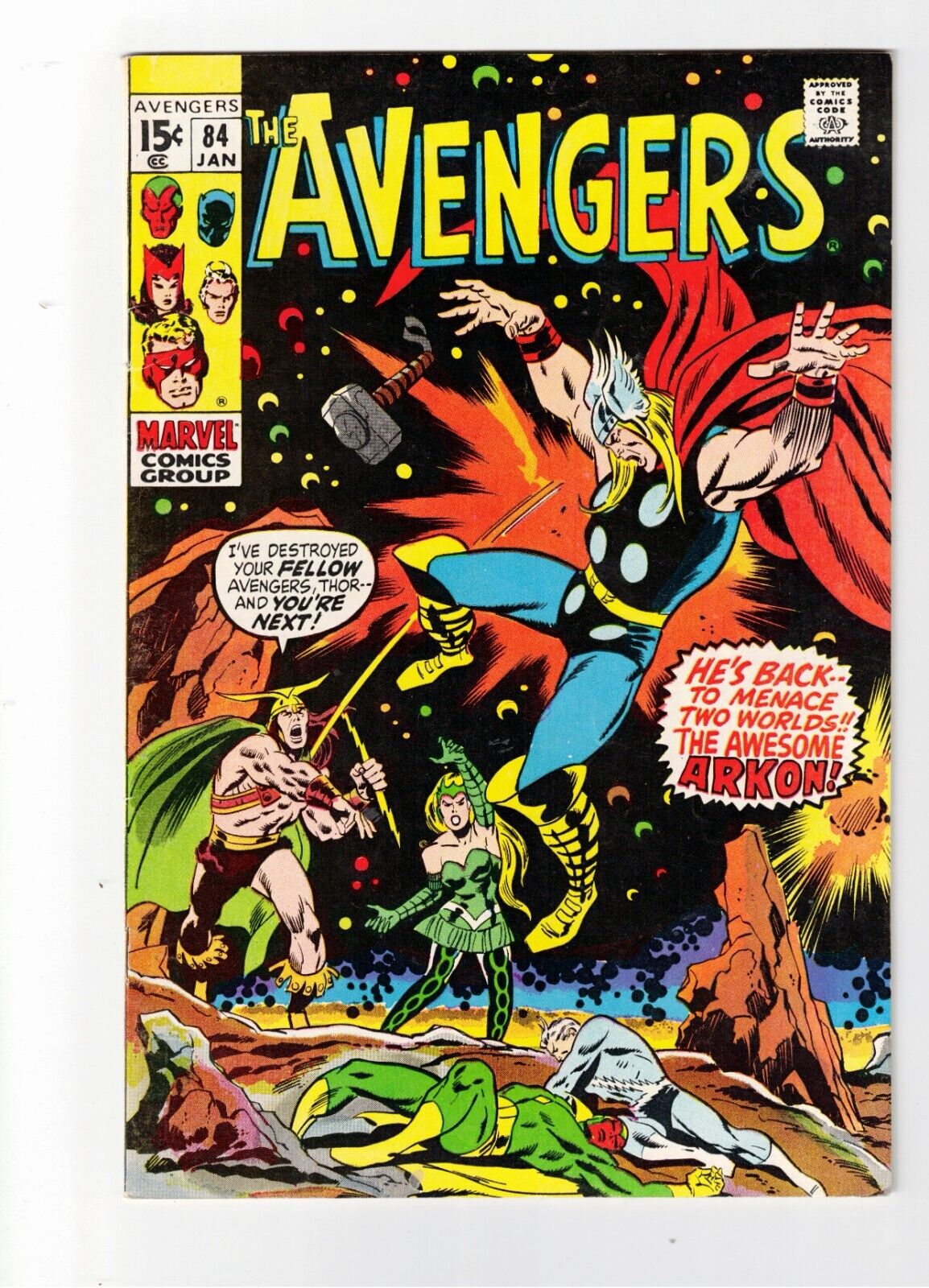 The Avengers #84 1971 MARVEL COMICS