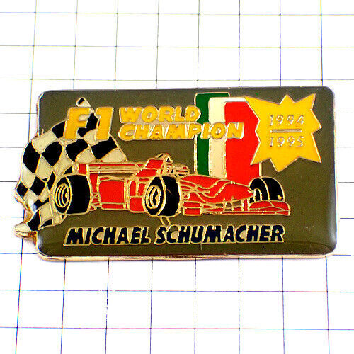 Schumacher Race 2000 France Limited Vintage Pins Rare Collectible Checkered Flag
