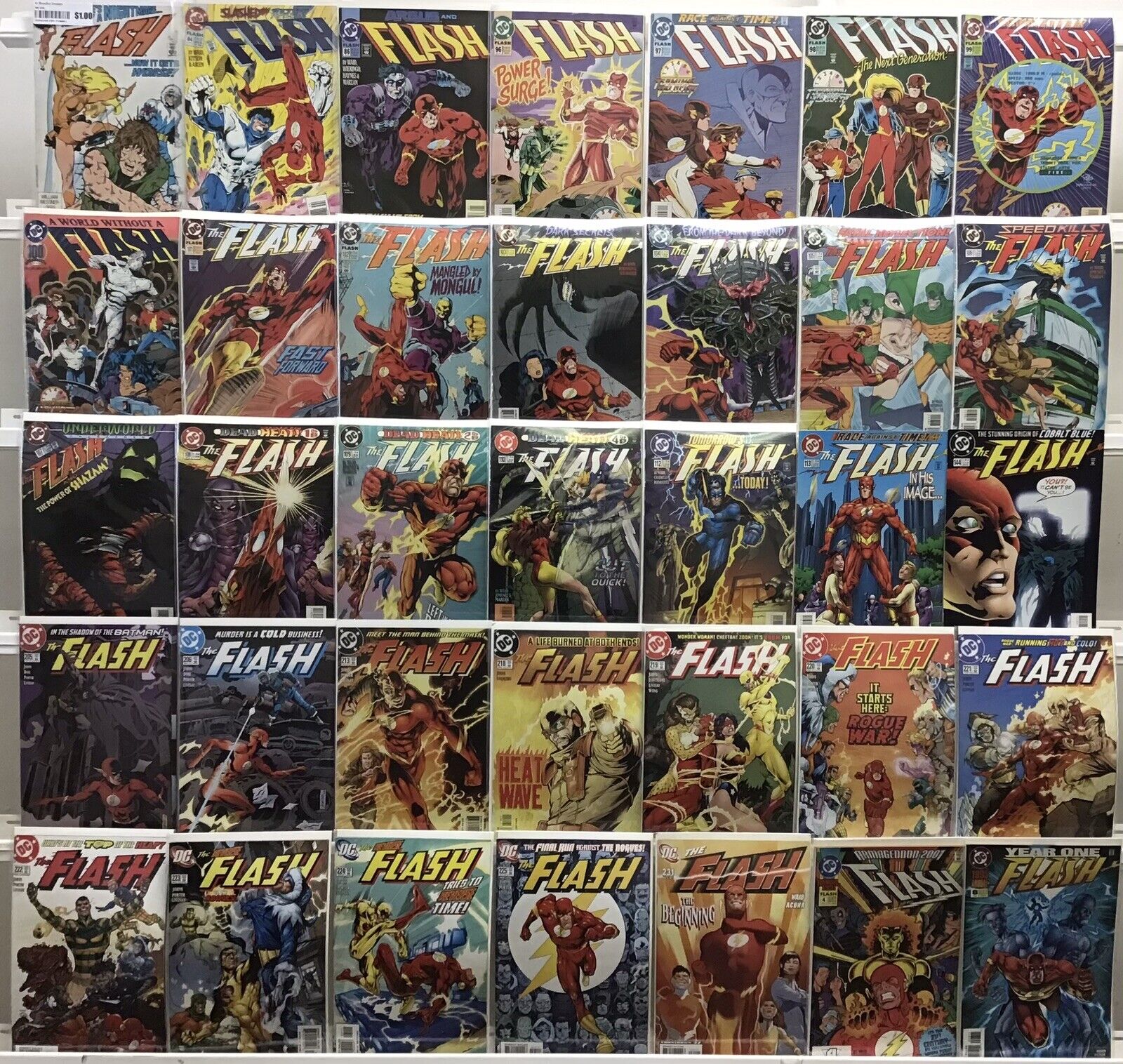 DC Comics - Flash 2nd Series - Comic Book Lot Of 35