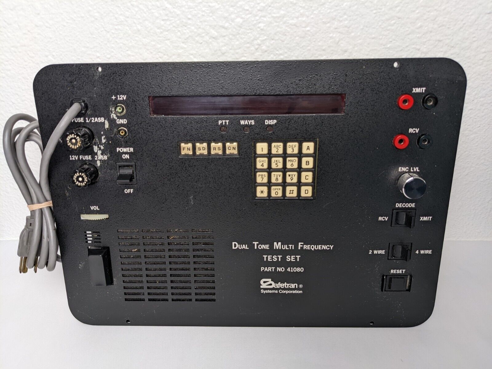 Rare Vtg Safetran Railroad Signal Control DTMF Test Set 41080 *AS-IS FOR REPAIR*