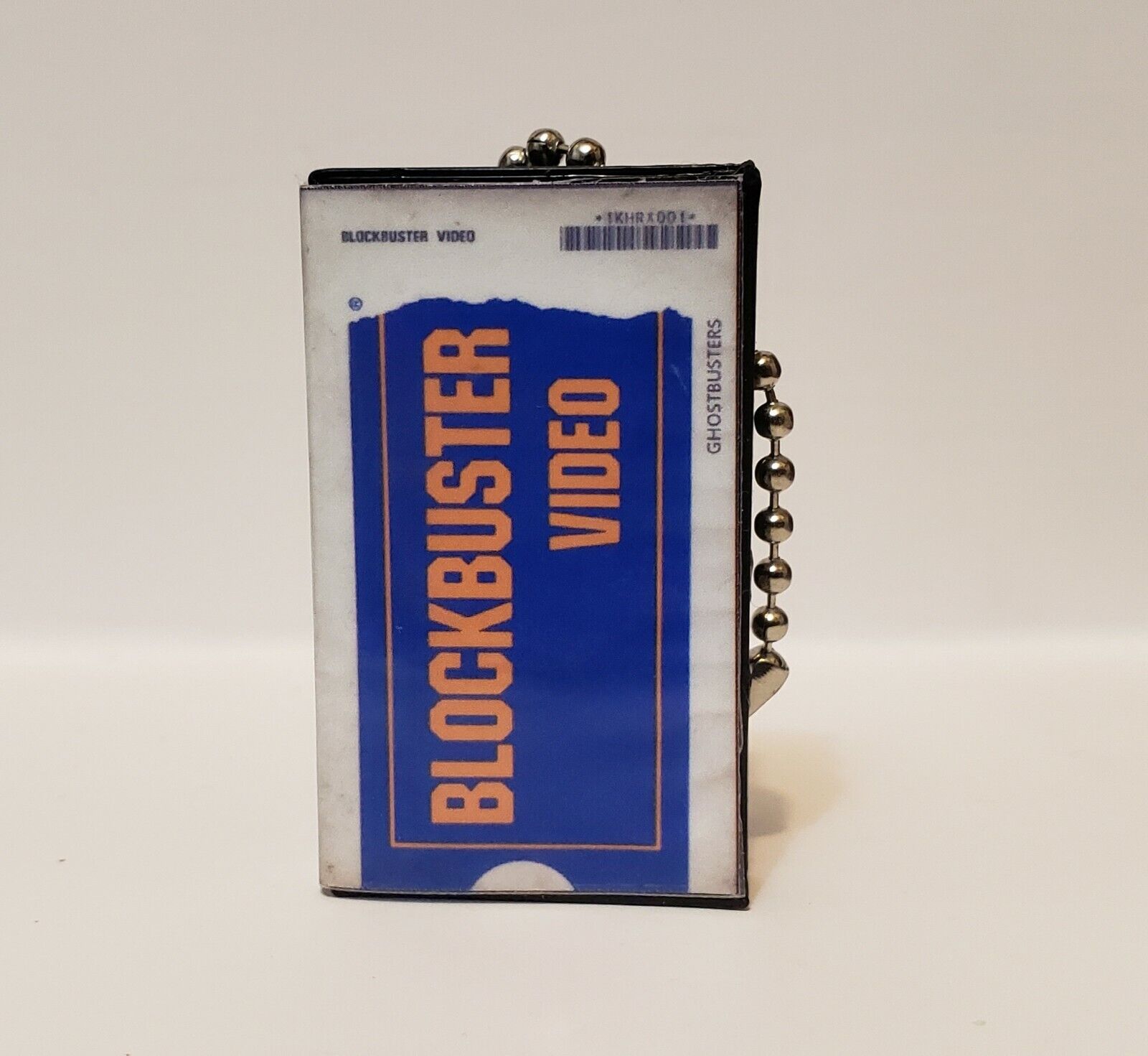 Blockbuster Rental Tape Case Ghostbusters 80s 90s  movie vhs Blu Ray Keychain