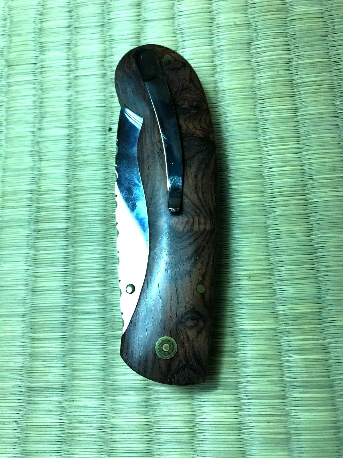 Ecojoin Hand made Cultural  Hiking Knife Long Brown tuck the waist