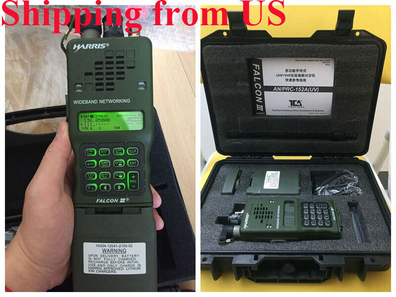US STOCK TCA PRC-152A Tactical Handheld FM Radio Dual Band VHF/UHF Walkie Talkie
