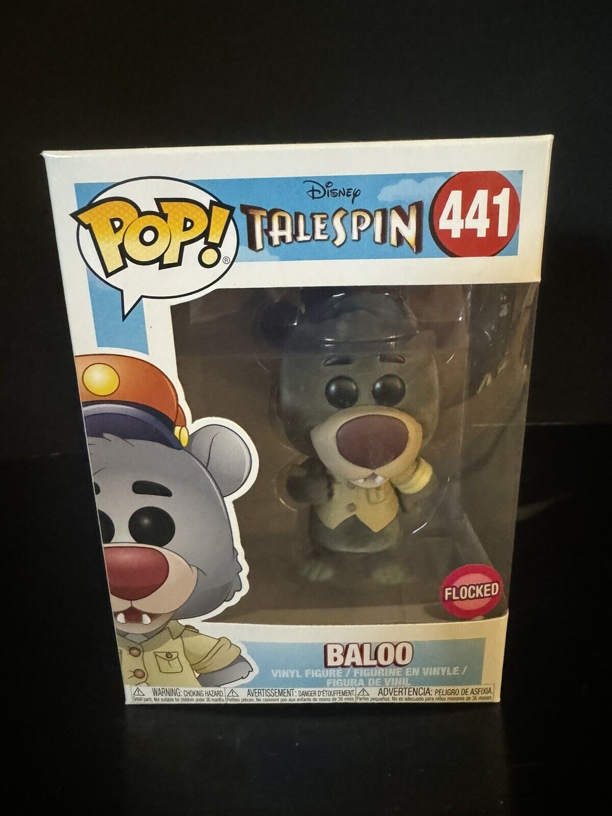Funko POP Disney TaleSpin Baloo #441 Vinyl Figure Target Exclusive Flocked