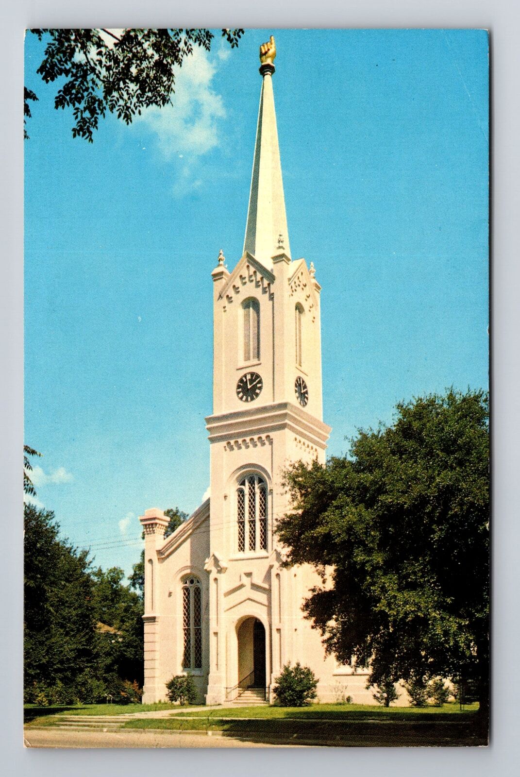 Port Gibson MS-Mississippi, Frst Presbyterian Church, Antique Vintage Postcard