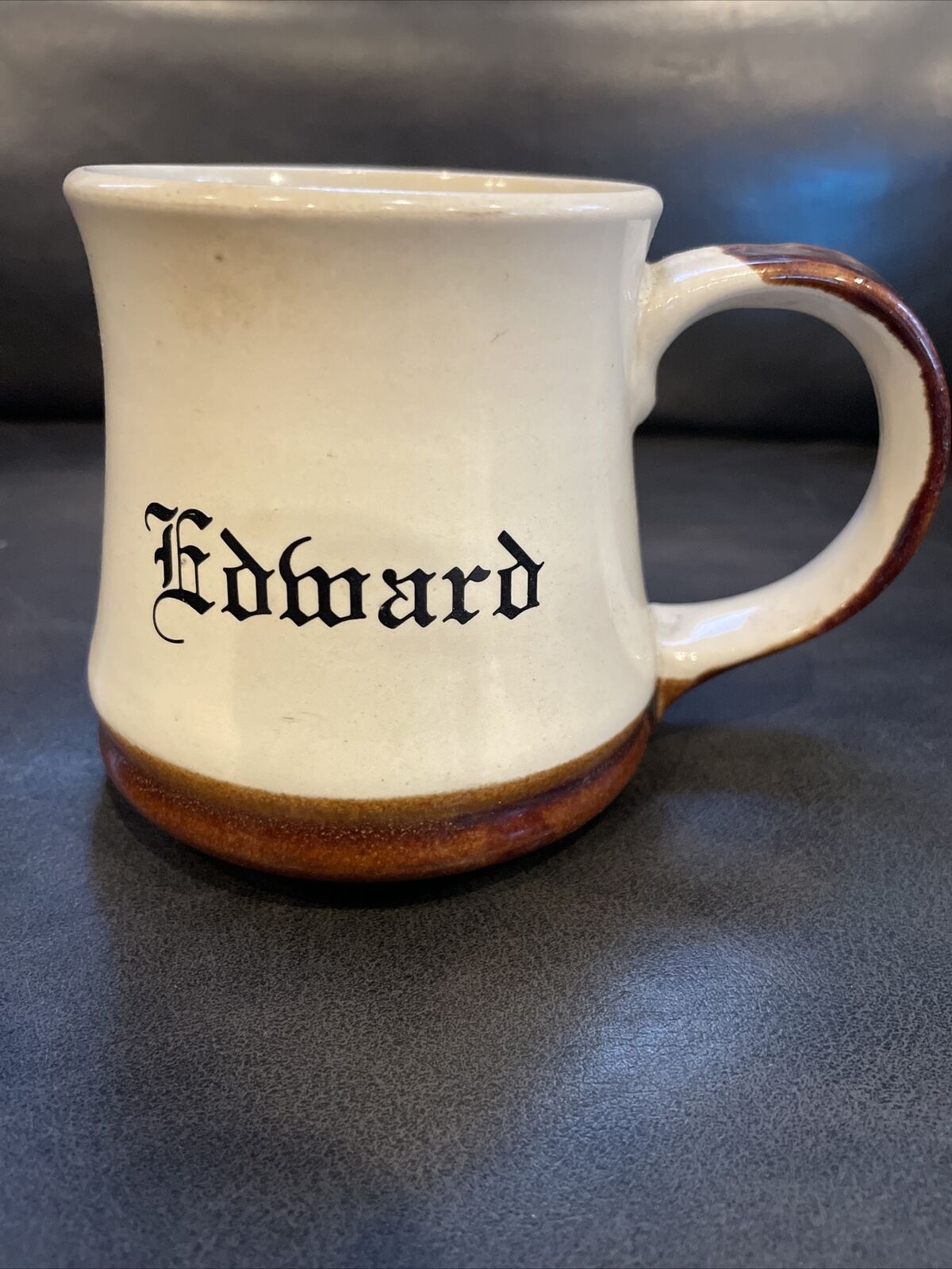 Vintage Edward Stoneware Mug Keep Coffee Hot