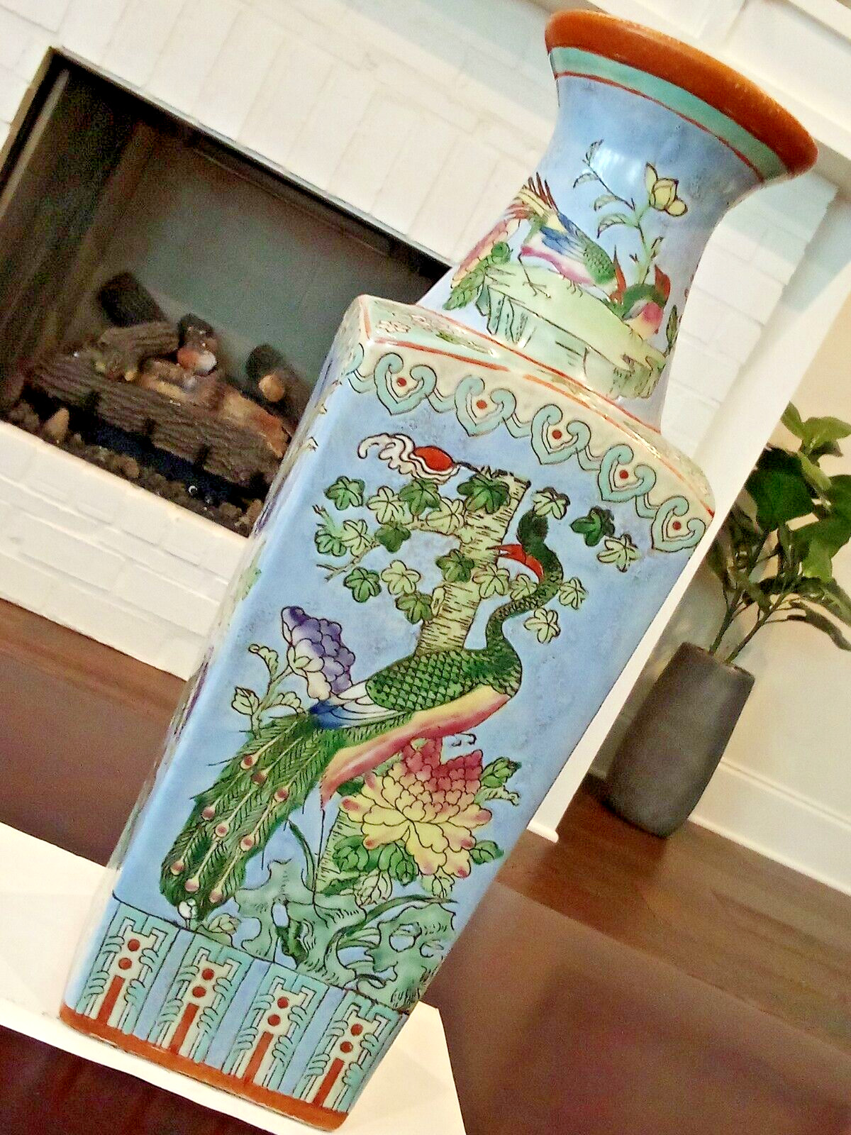 Vintage IMARI Rare  Marked Fine China Vase 14.5\