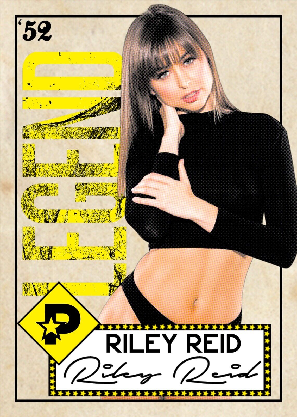 Riley Reid Legend Custom Art Card Limited By MPRINTS