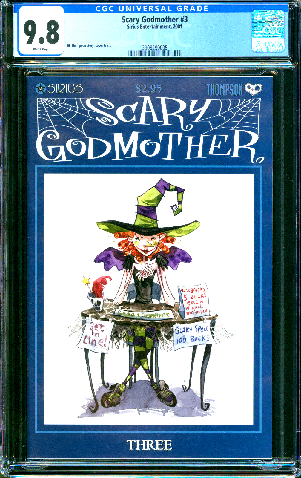Scary Godmother #3 Jill Thompson Sirius 2001 CGC 9.8