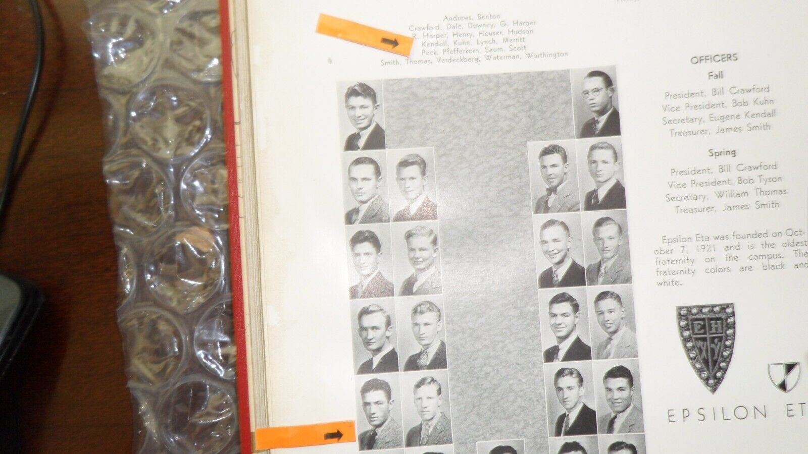 GREGORY PECK/ACTOR/ORIGINAL 1936 SAN DIEGO STATE COLLEGE YEARBOOK/SAN DIEGO, CAL