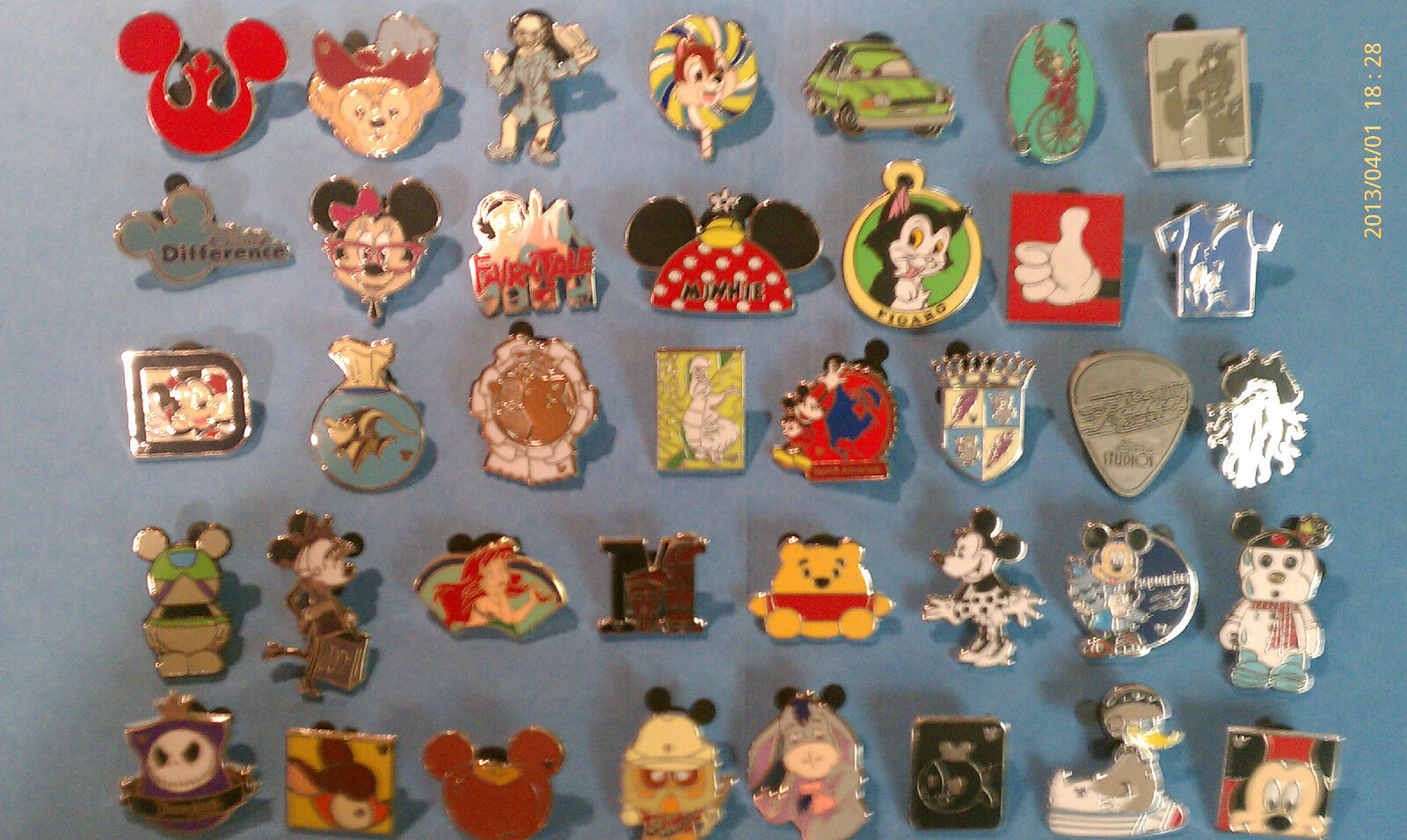 Disney Trading Pins-Lot of 25-No Duplicates-LE-HM-Rack-Cast-Free Shipping