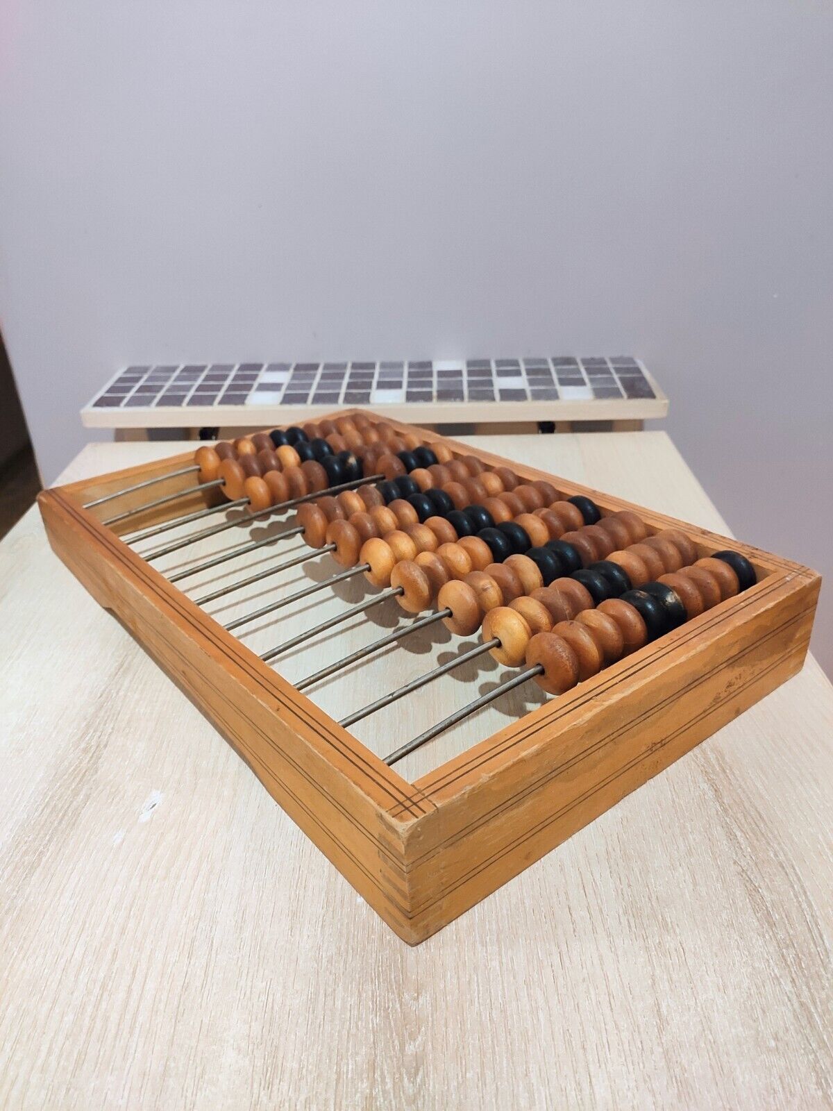 Handmade vintage soviet abacus