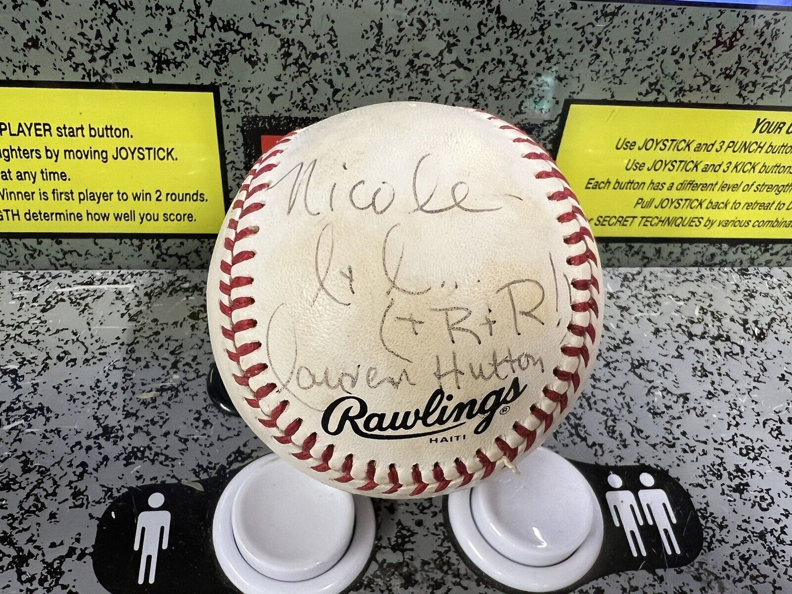 Lauren Hutton Signed Autographed Chub Feeney NL Baseball \