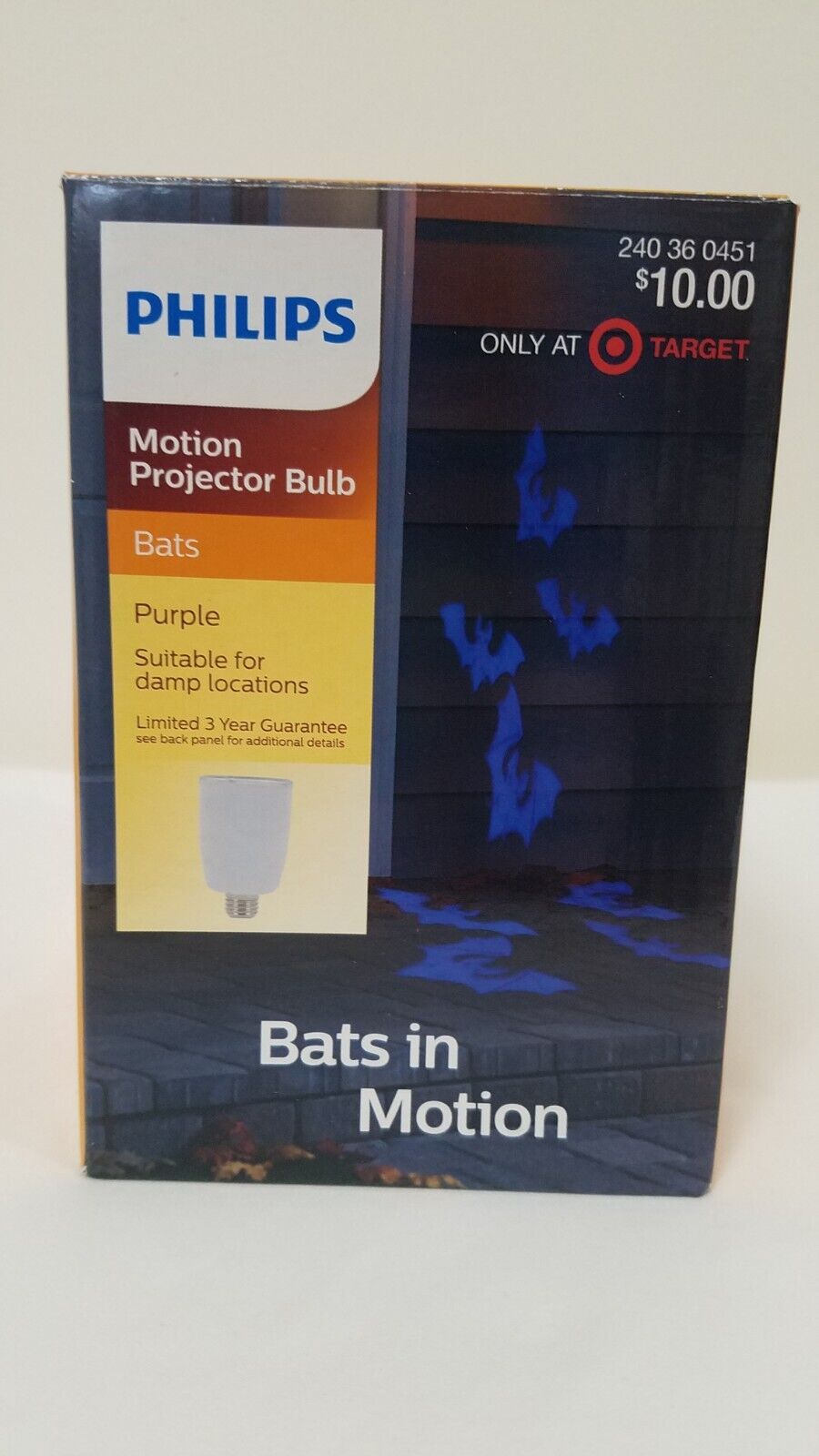 Halloween Motion Projector Bulb Bats In Motion