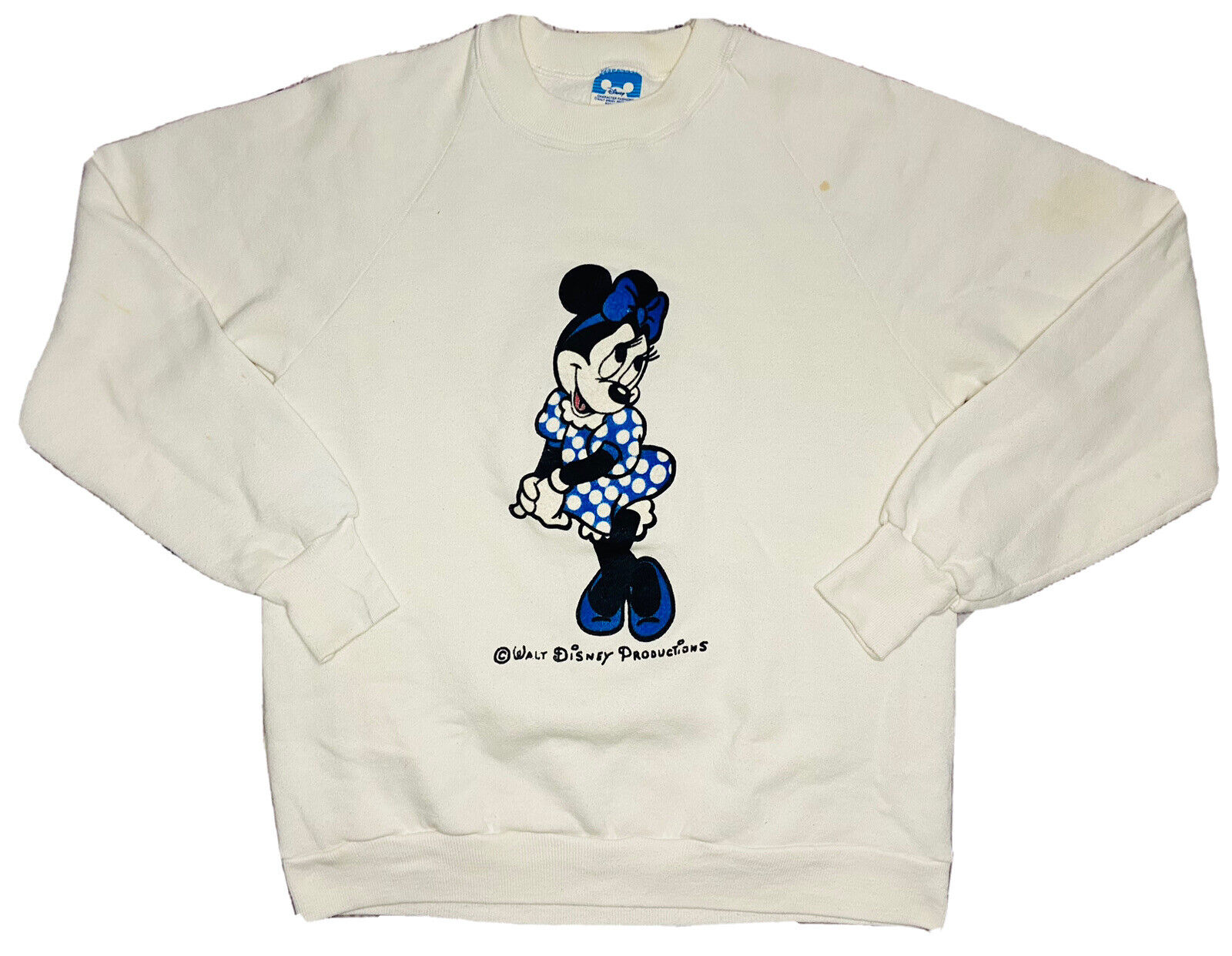 *VINTAGE* Walt Disney Productions 1980s Minnie Mouse Sweatshirt; Made in USA; M