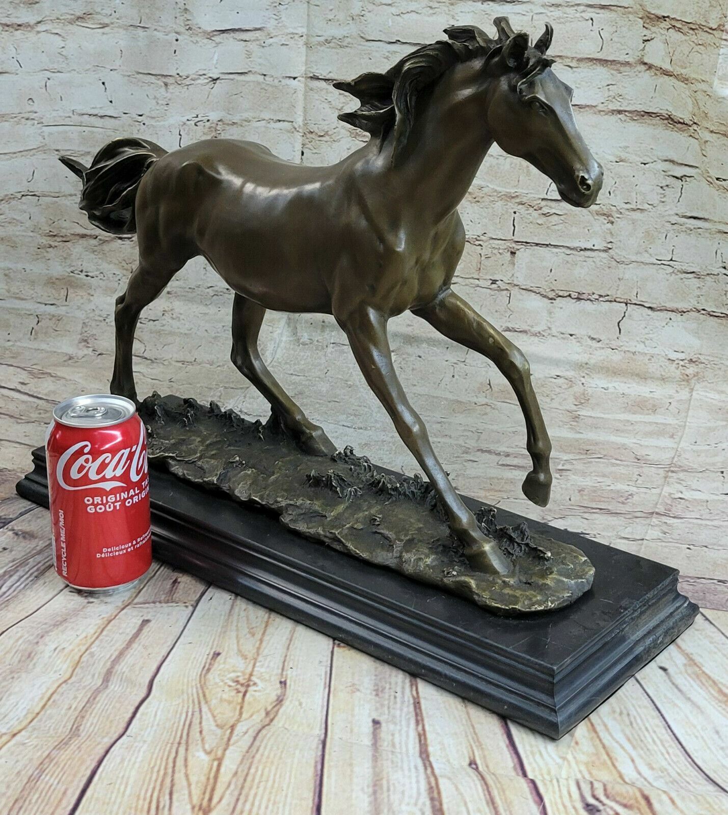 Thoroughbred Horse Lover SUPER DEAL Gift Equestrian Bronze Sculpture Statue Sale
