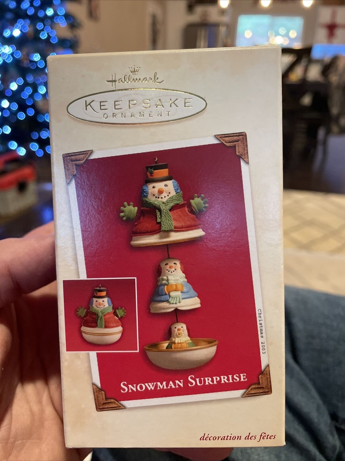 2003 Hallmark Keepsake Christmas Ornament Snowman Surprise - NMIB