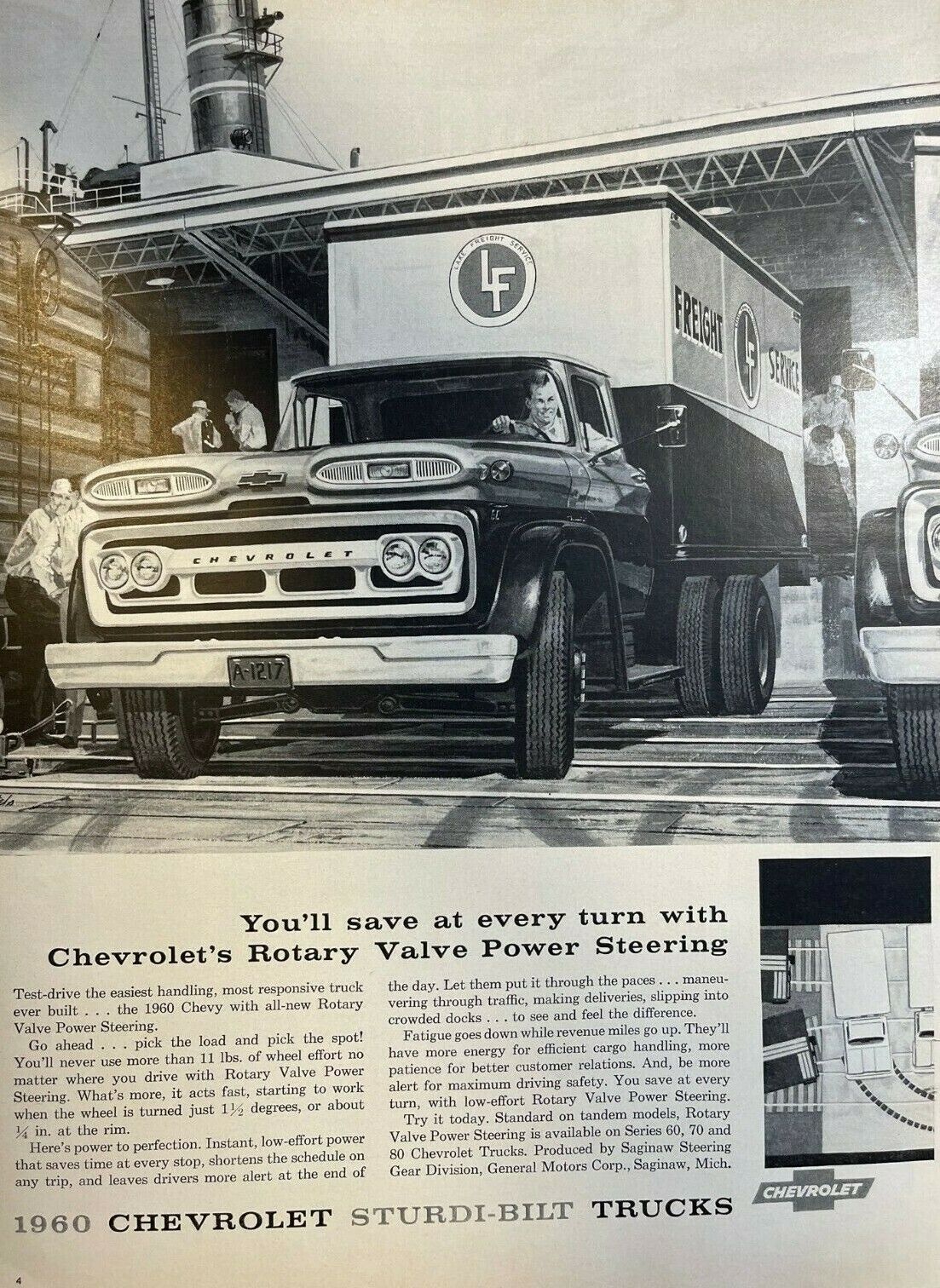 1960 Advertisement Chevrolet Sturdi-Built Trucks