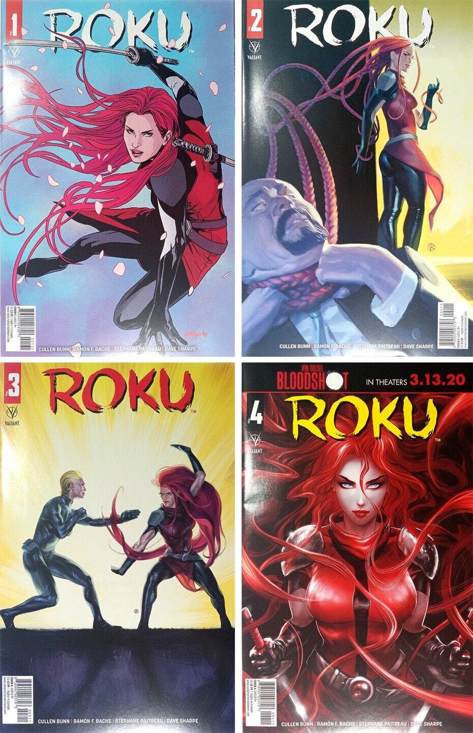 ROKU #1C, #2A, #3A, #4A (2019) Valiant Comics (Set of 4)