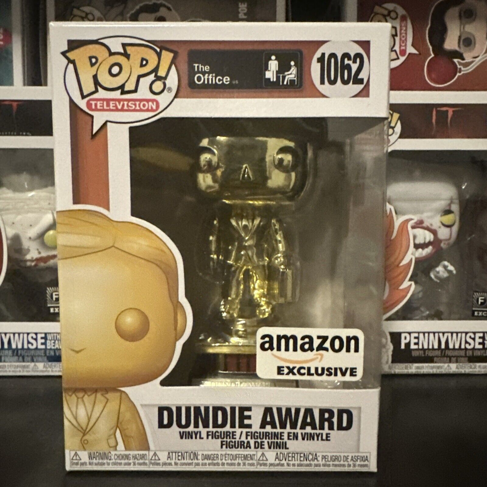 Funko Pop Amazon Exclusive The Office Dundie Award #1062 - New Never Opened