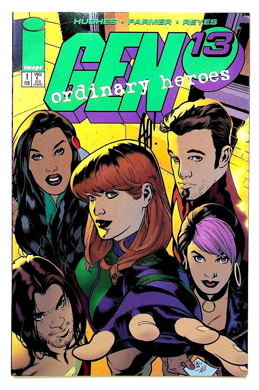 Gen 13 Ordinary Heroes #1 Signed by Adam Hughes DC Comics