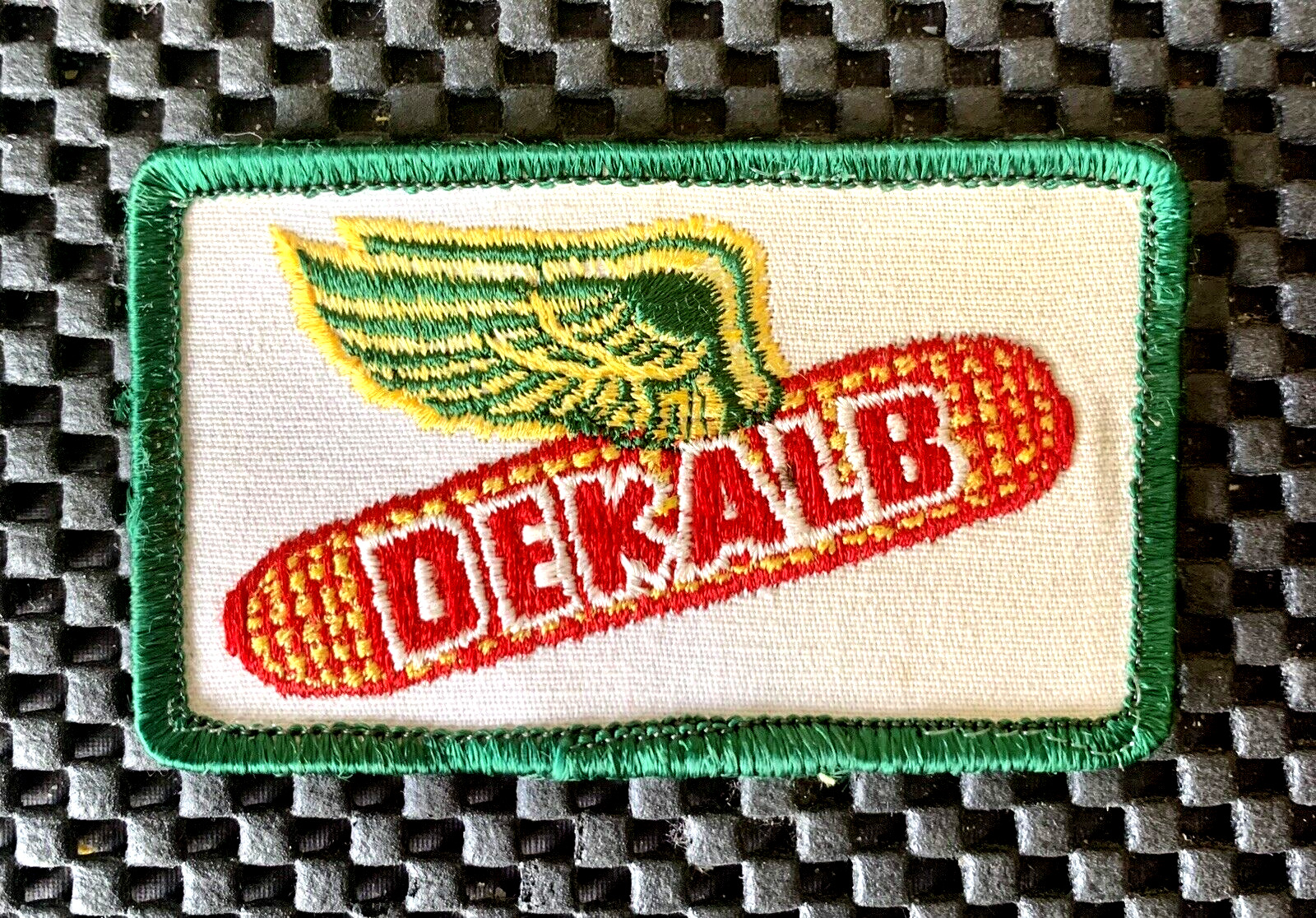 DEKALB EMBROIDERED SEW ON PATCH CORN SEED FARMING 3 1/4\