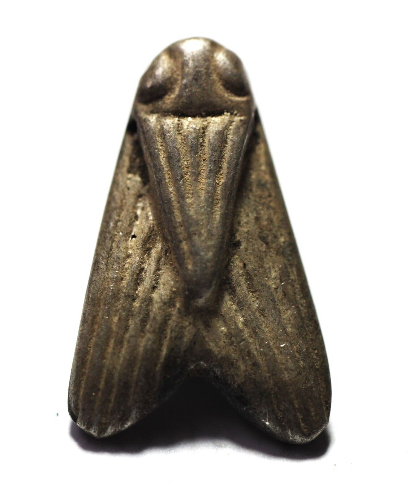 ZURQIEH -AD12881- ANCIENT EGYPT , NEW KINGDOM ELECTRUM FLY AMULET.  1250 B.C