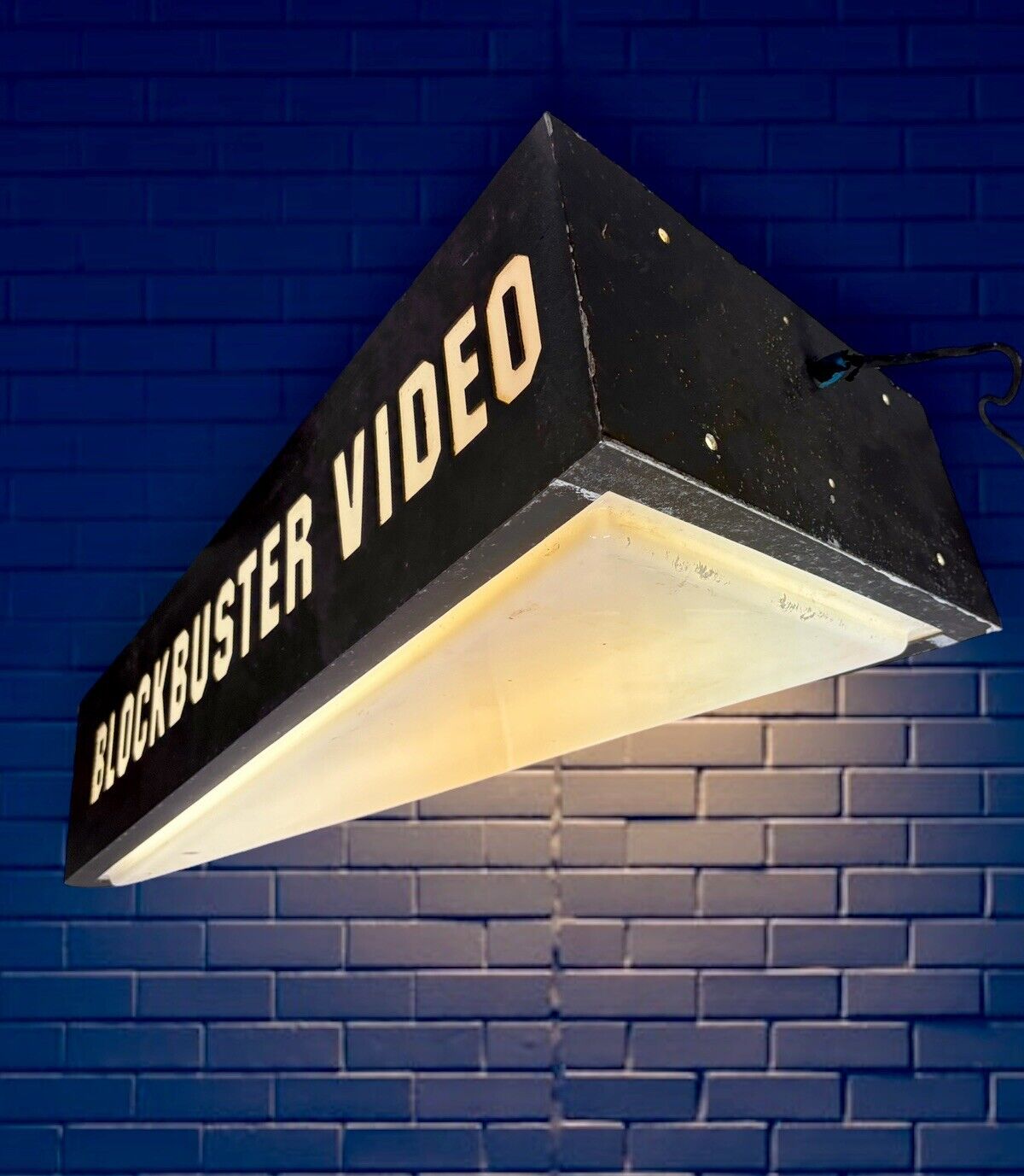 Vintage Original Blockbuster Video Store Sign Light 4’