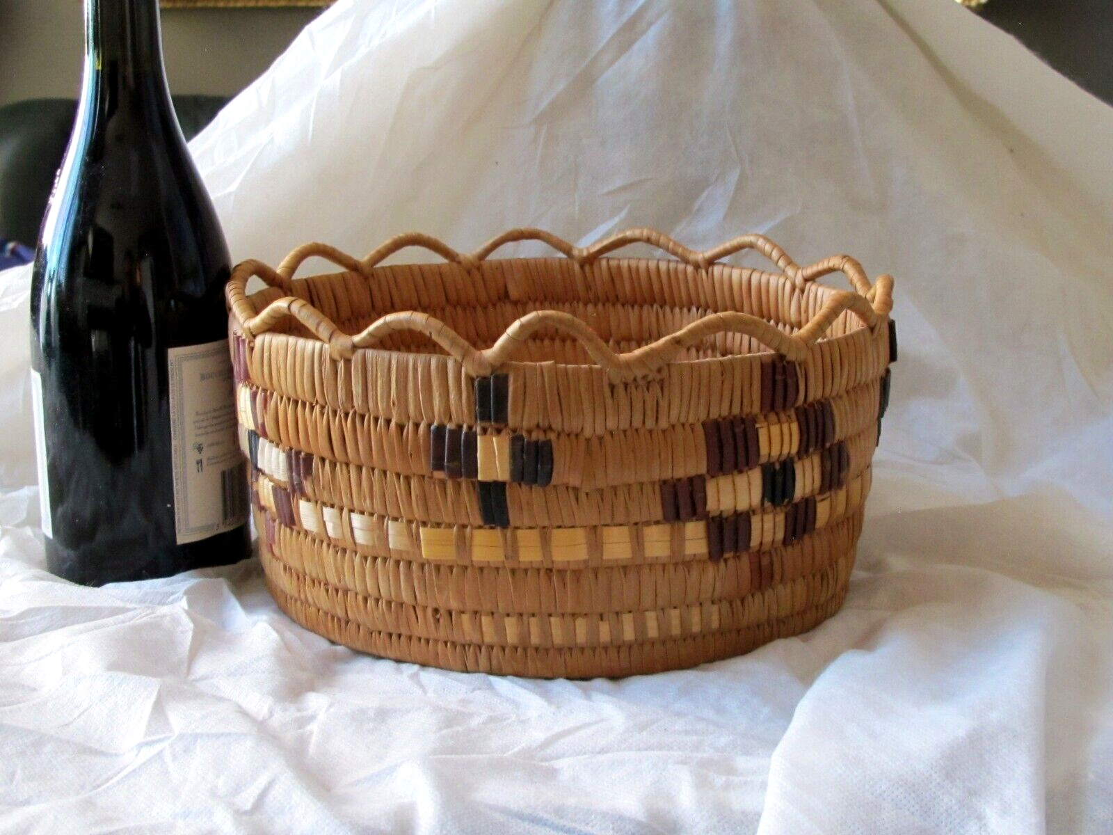 Antique Canada First Nations Native Salish Thompson River Basket BC 1900\'s