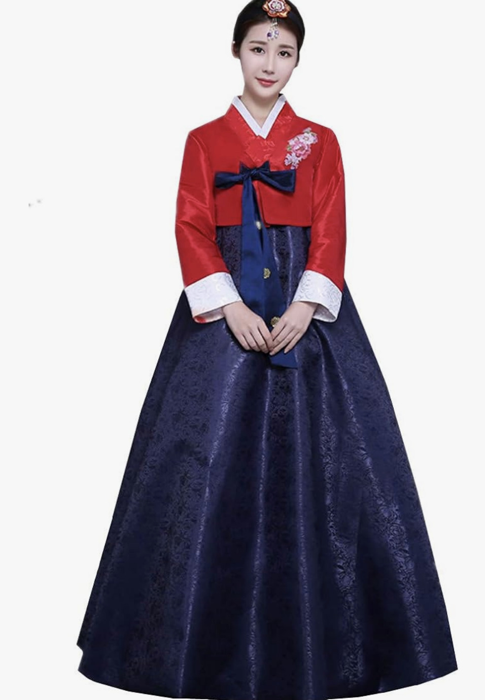 Women Korean Traditional Long Sleeve Classic Hanboks Dress Cosplay Costume