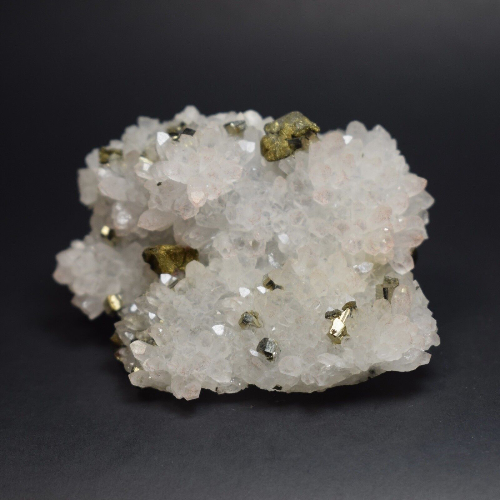 GREAT Pyrite On Quartz (China) -  #116