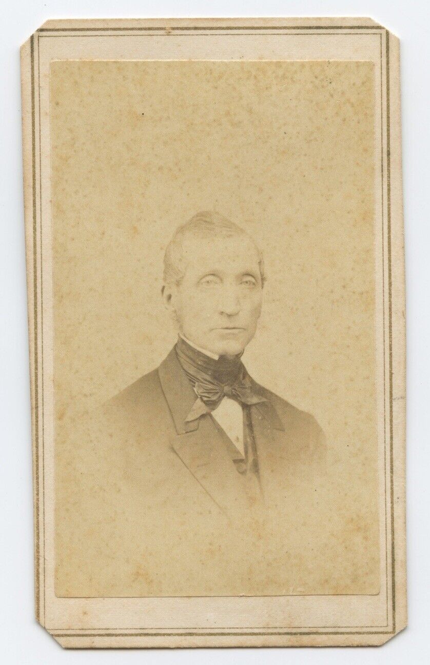 Antique CDV C. 1860s Photograph Of Man By A. Bogardus 363 Broadway in New York