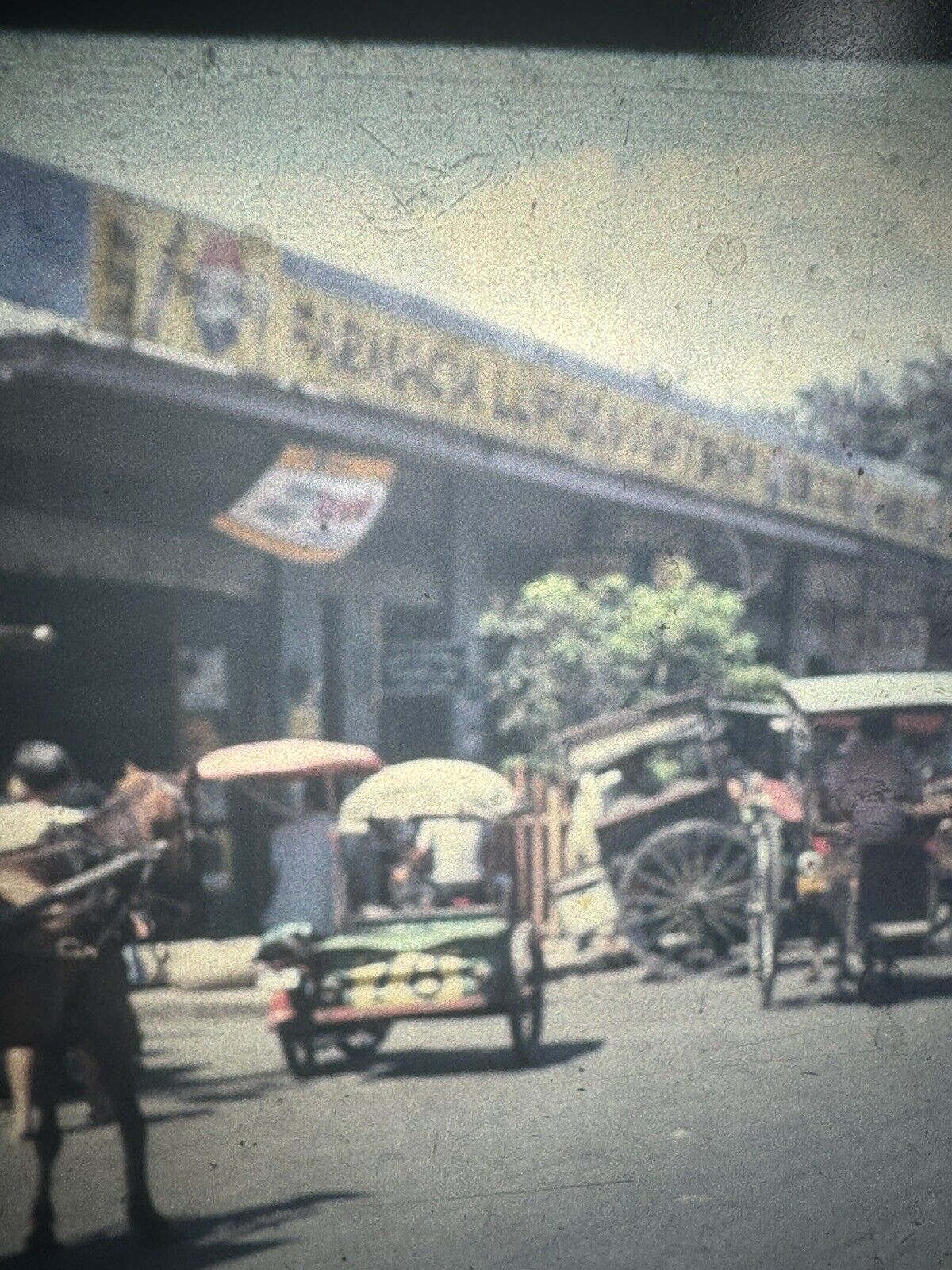 Pepsi Sign - Manila Market April 1968 Philippines Kodachrome Slide #A17
