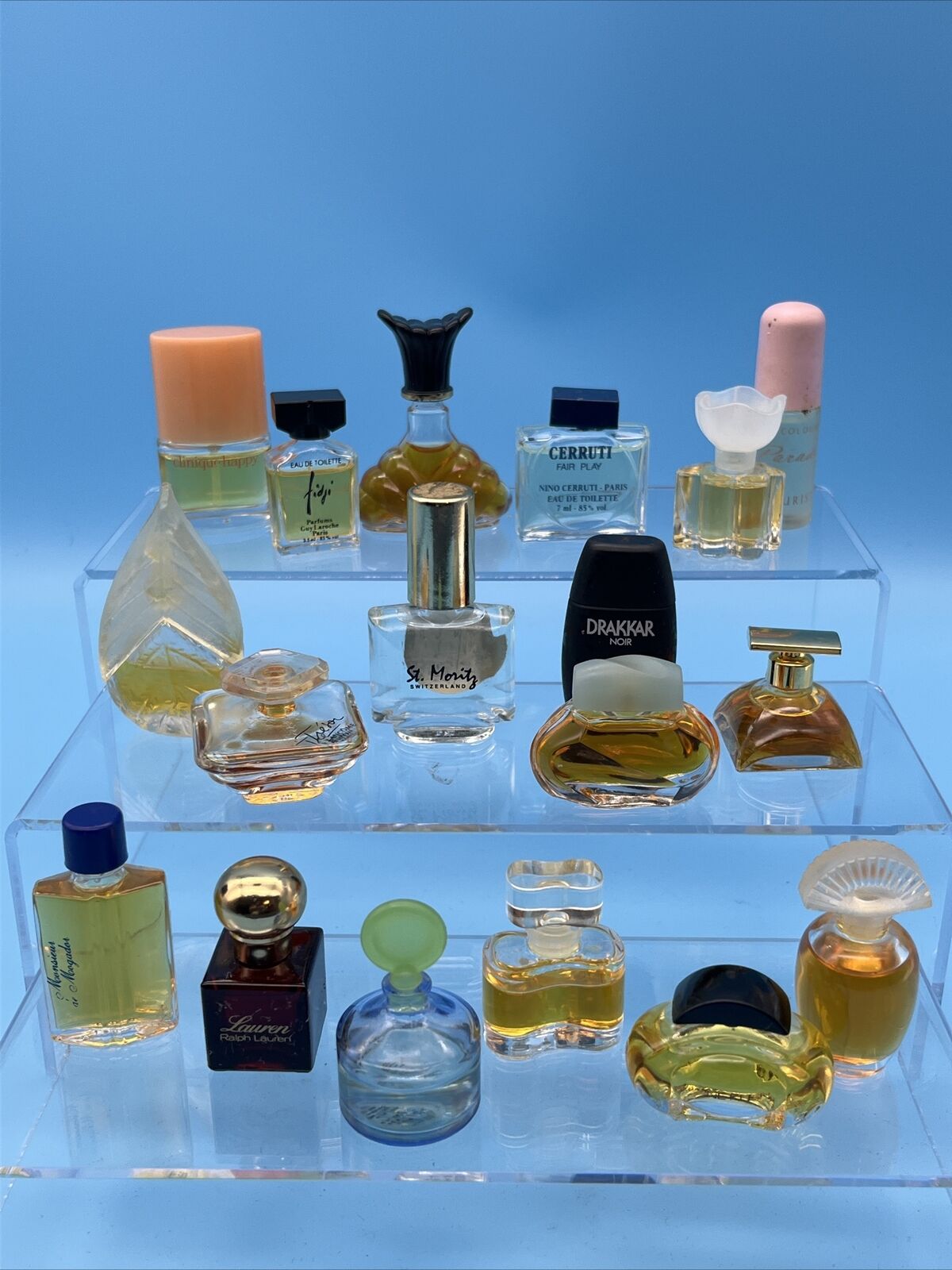 Lot of 18 Minis Miniature Women\'s & Men’s Cologne Perfume Samples Vtg-New -Used