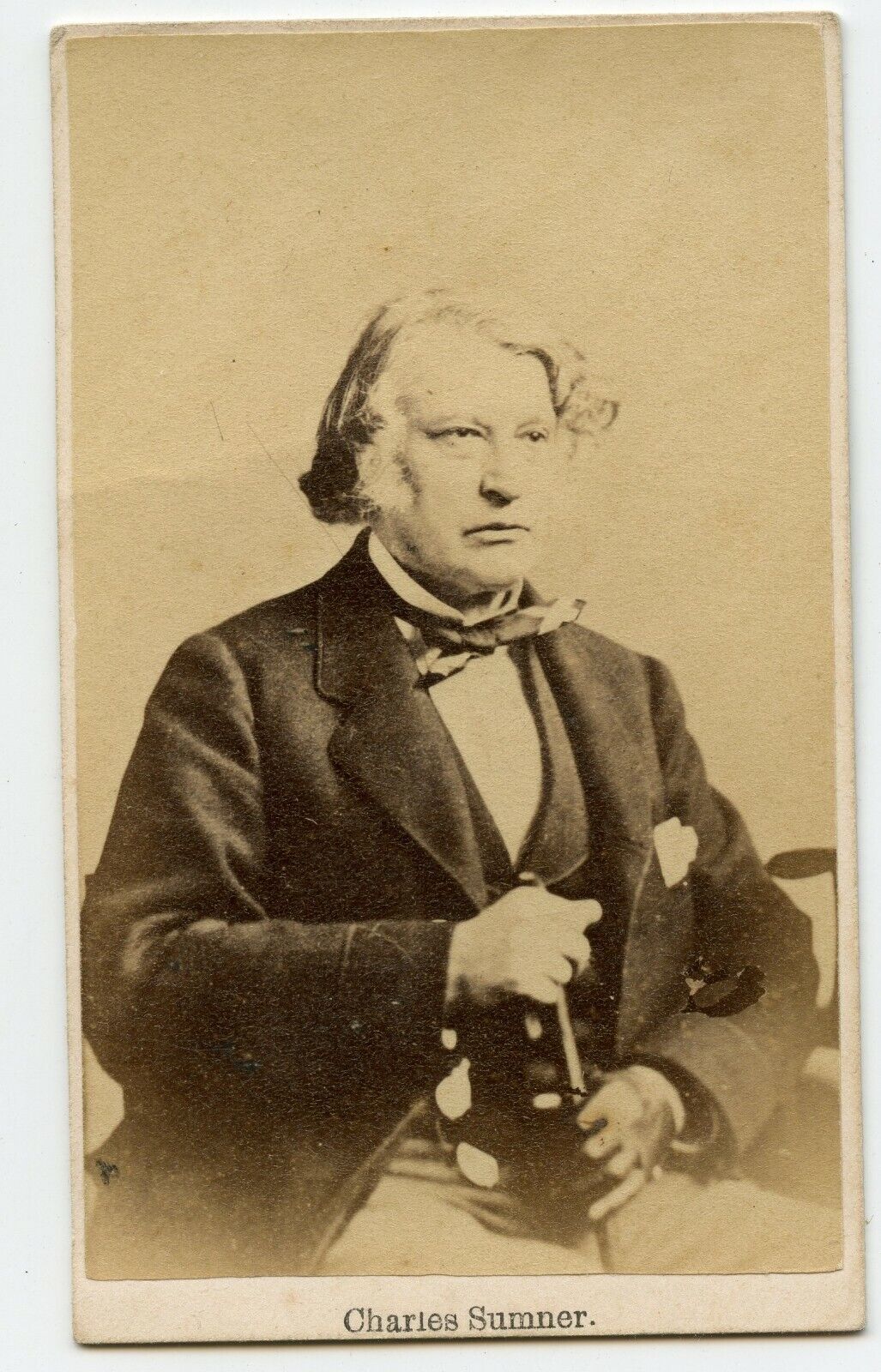 Charles Sumner Mass. Leader of Anti- Slavery, US Senator during Civil War Photo