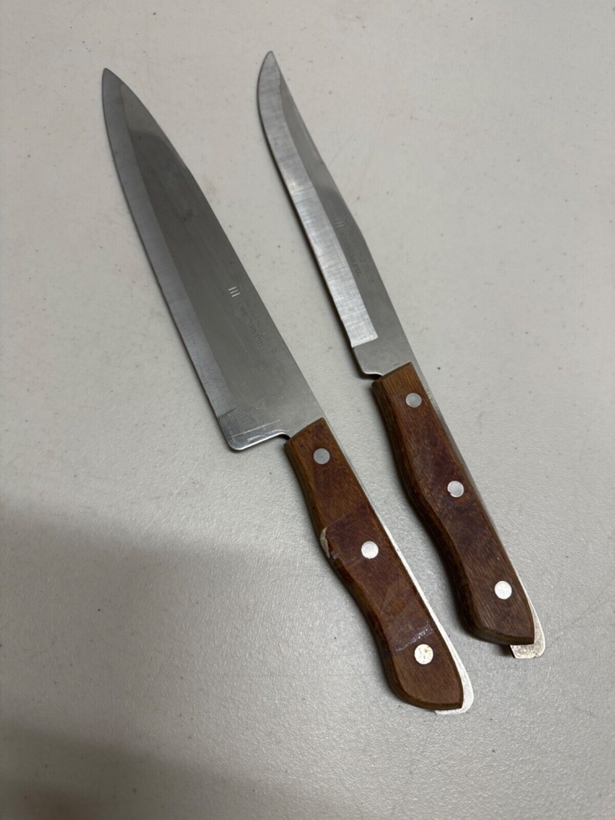 precision hollow steel lot of 2 knives 8\
