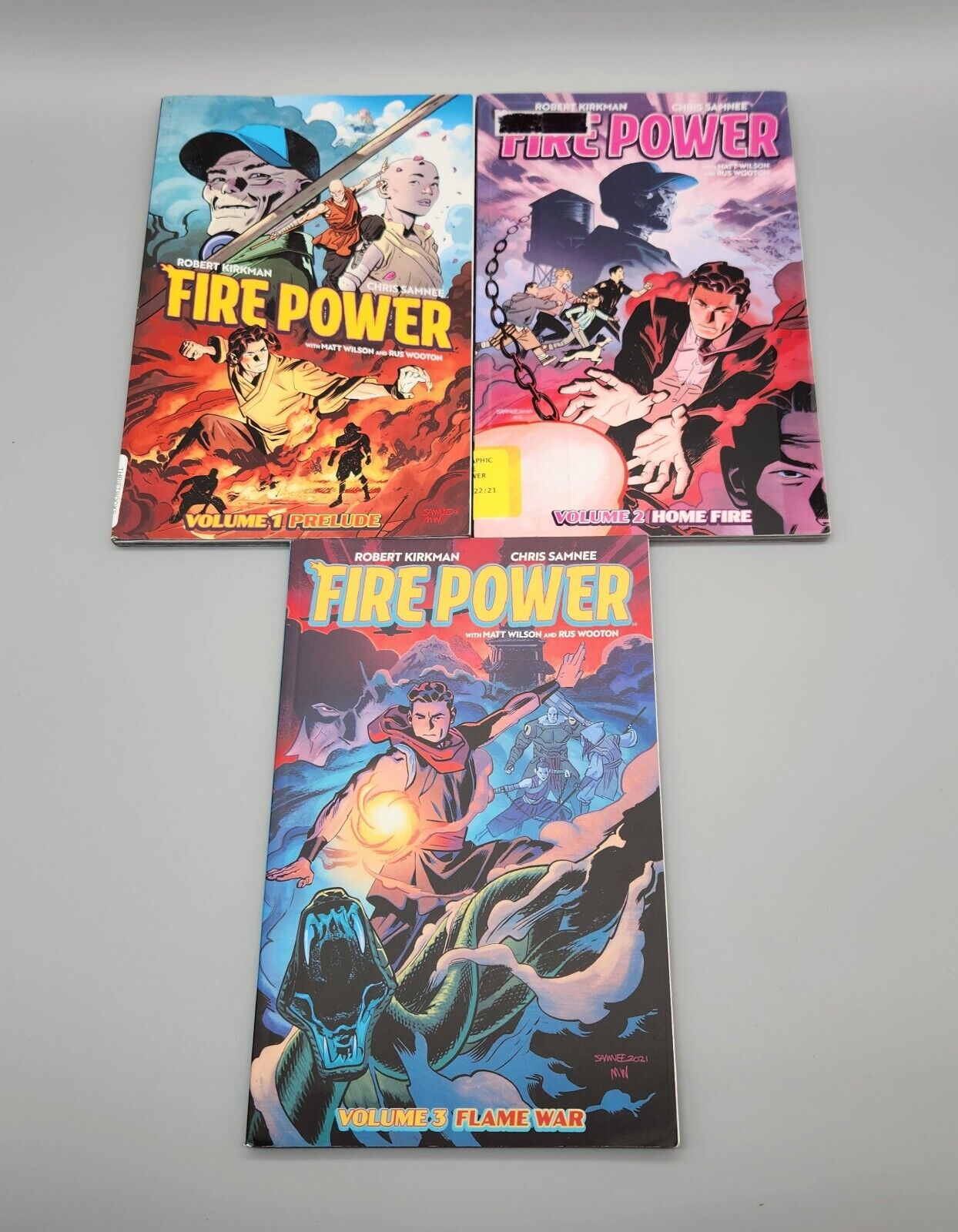 FIRE POWER Volume 1 2 3 TPB BOOK LOT Image Comics CHRIS SAMNEE Robert Kirkman