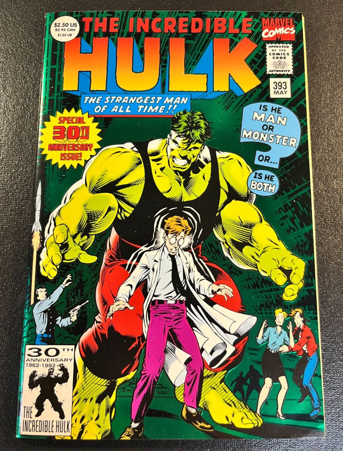 Incredible Hulk 393 GREEN FOIL Cover KEY 1st app COYOTE Cash Vol 1 Dale Keown