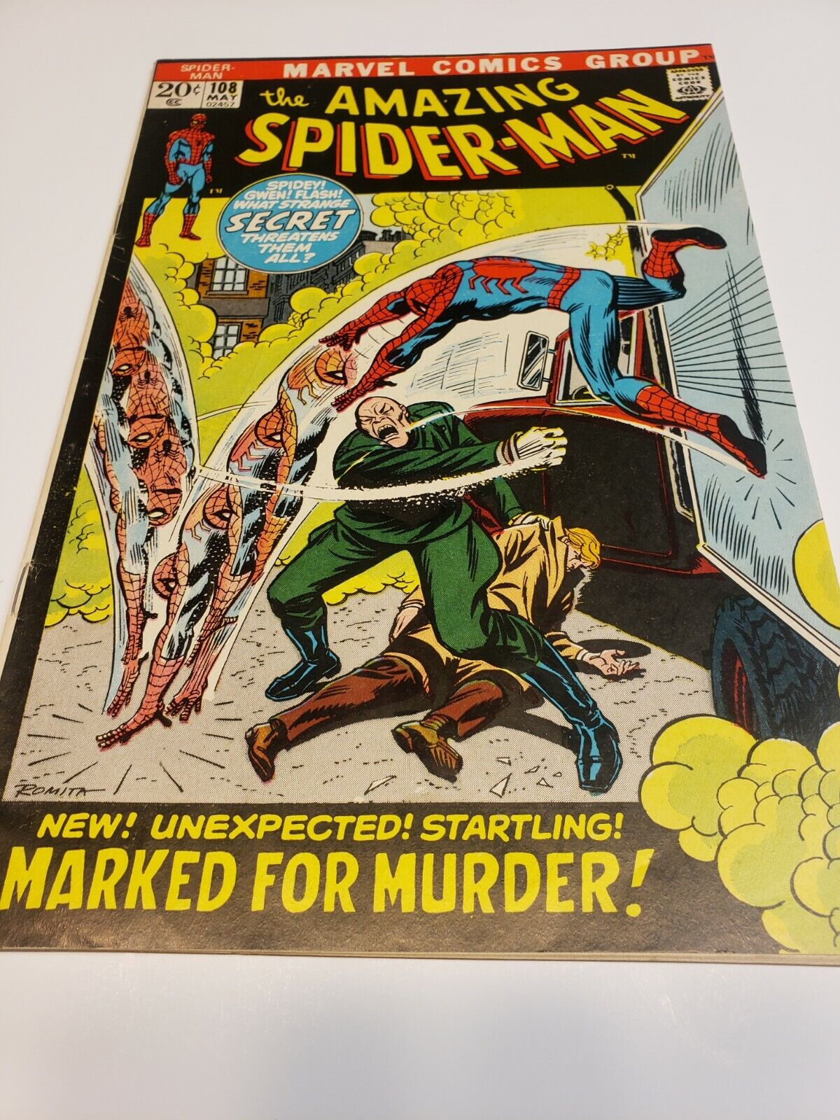 🔴Amazing Spider-Man #108 - Sha Shan 1st Appearance, Marvel 1972 Comics