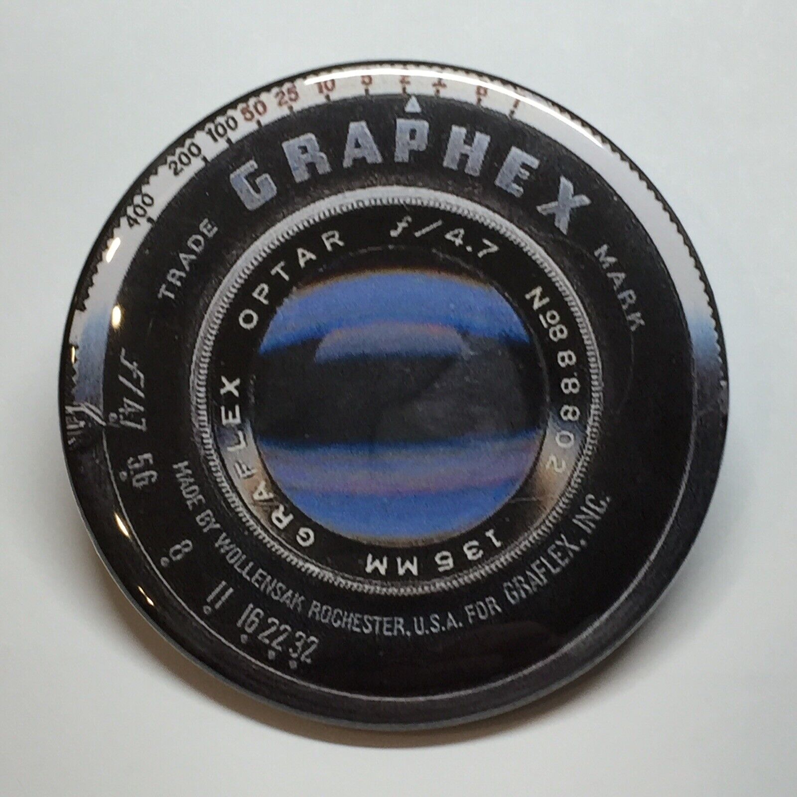 Graphex Camera Lens Advertising Pocket Mirror Vintage Style
