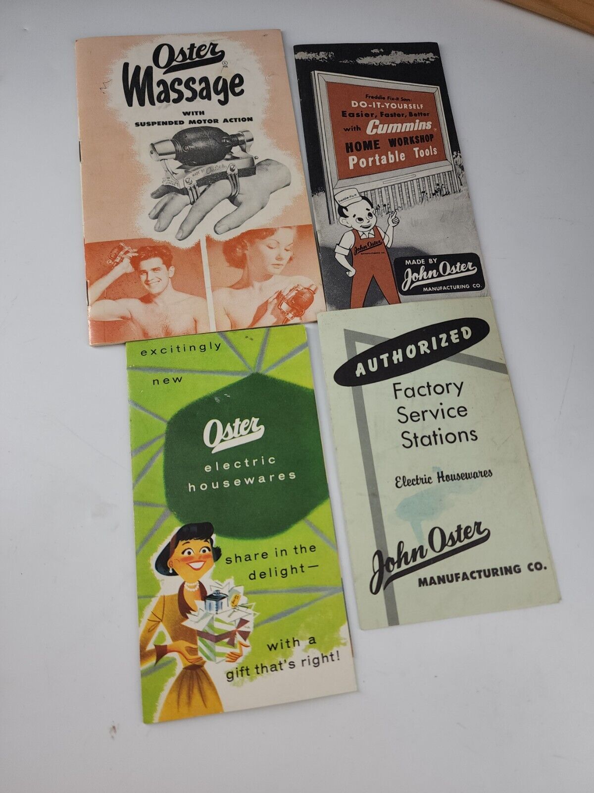 Vintage Oster Pamphlets Lot Of 4 Paper Ephemera Collectibles